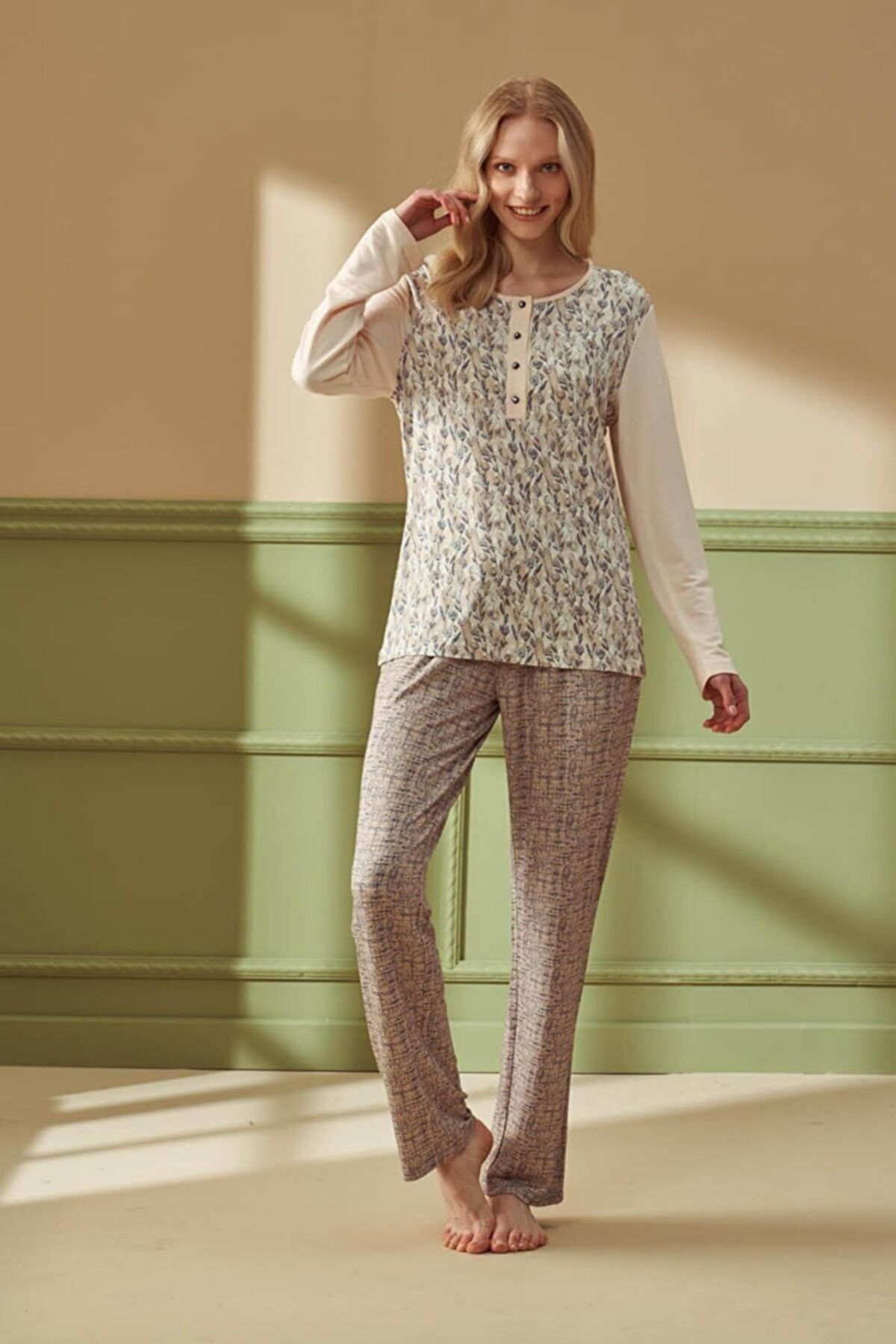 Feyza Pijama Büyük Beden Kadın Pijama Takım