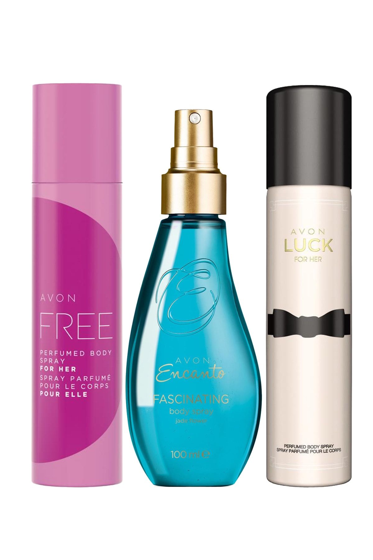 AVON Luck Free Kadın Deodorant Ve Encanto Fascinating Vücut Spreyi Paketi