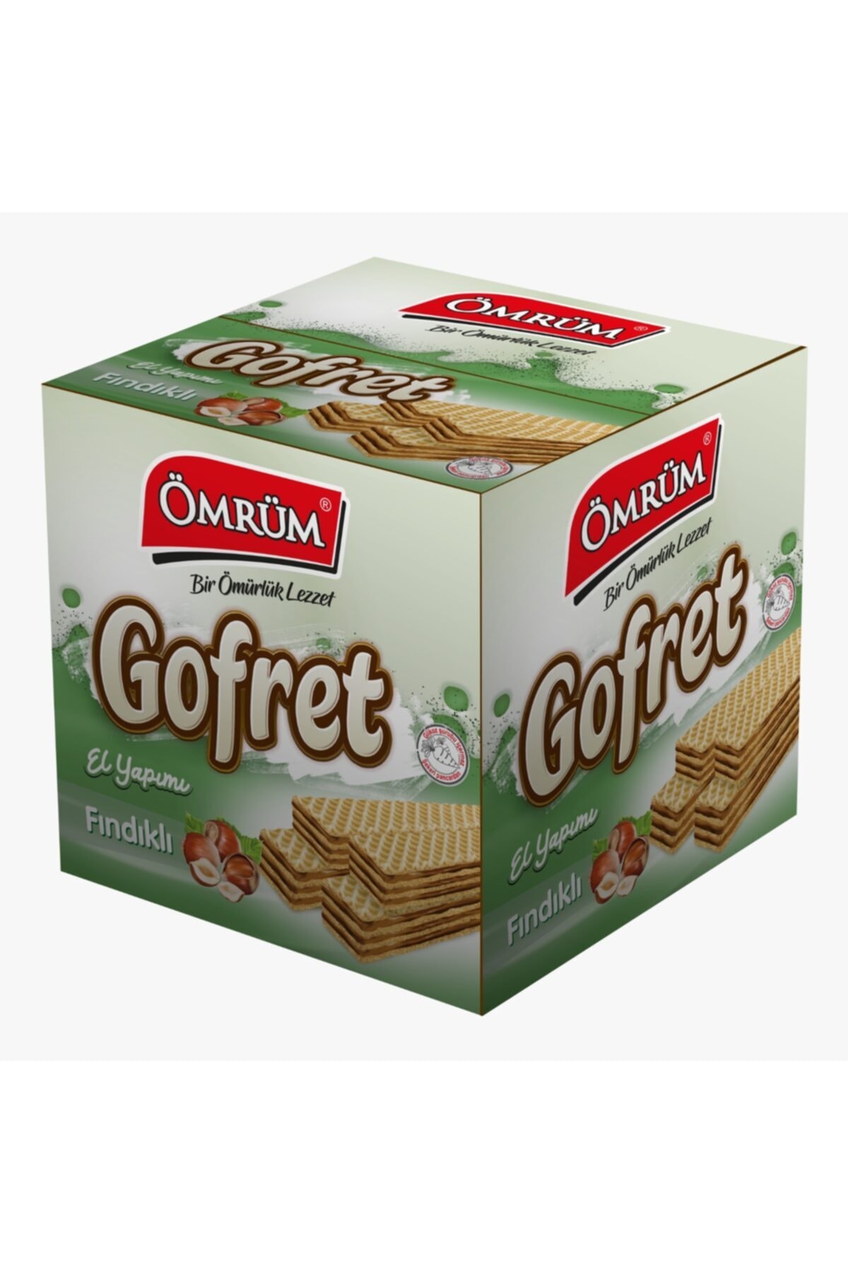 ÖMRÜM GOFRET Fındıklı 600 Gr Şeker Pancarından