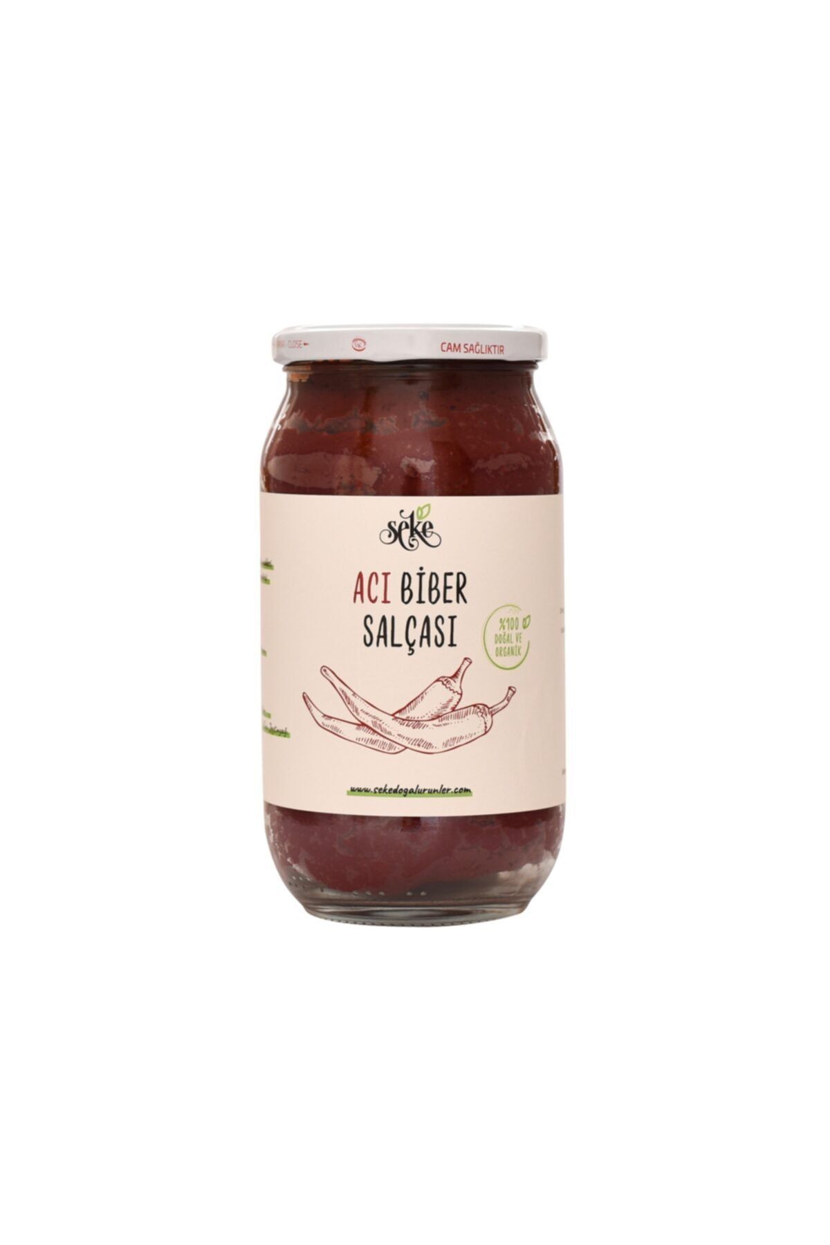 SEKE Organik Acı Biber Salçası 1 kg