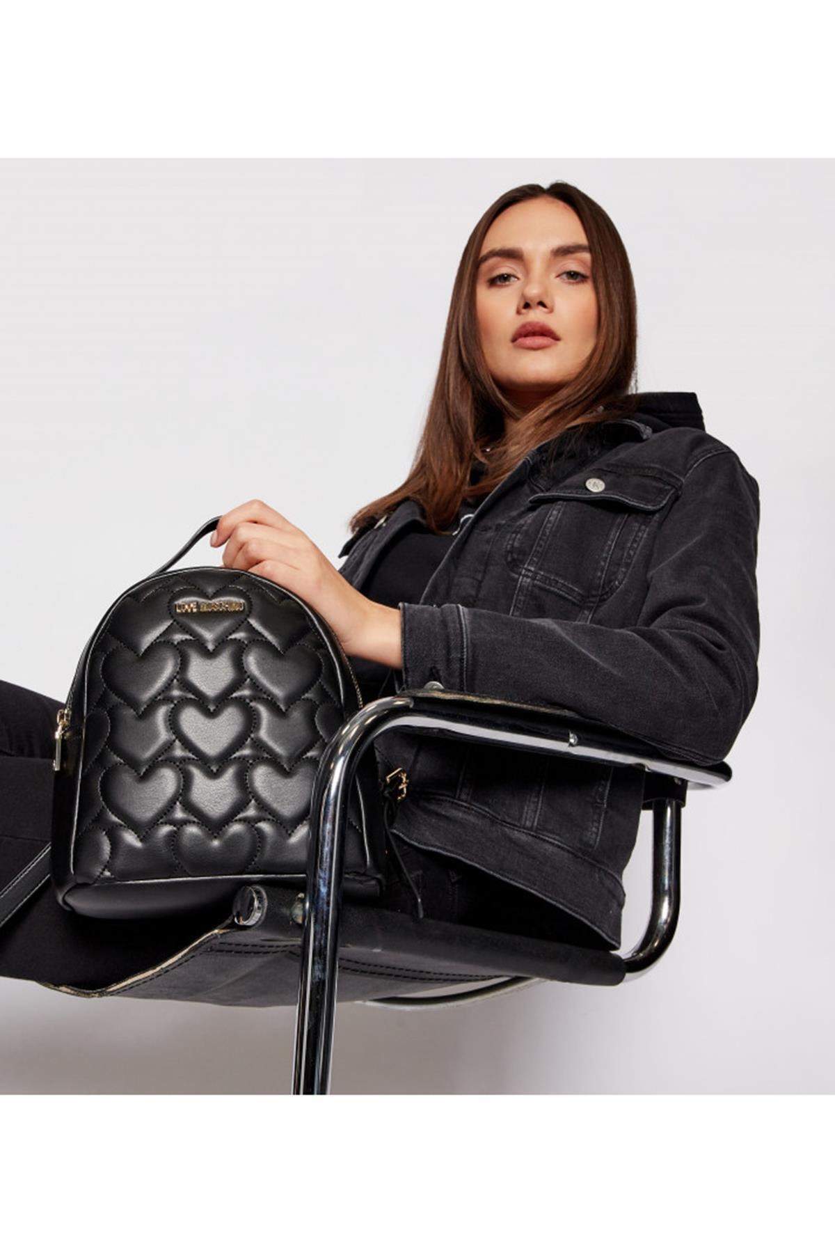 Love Moschino Love Moschıno Jc4249pp0ckg0000 Siyah Kadın Sırt Çantası