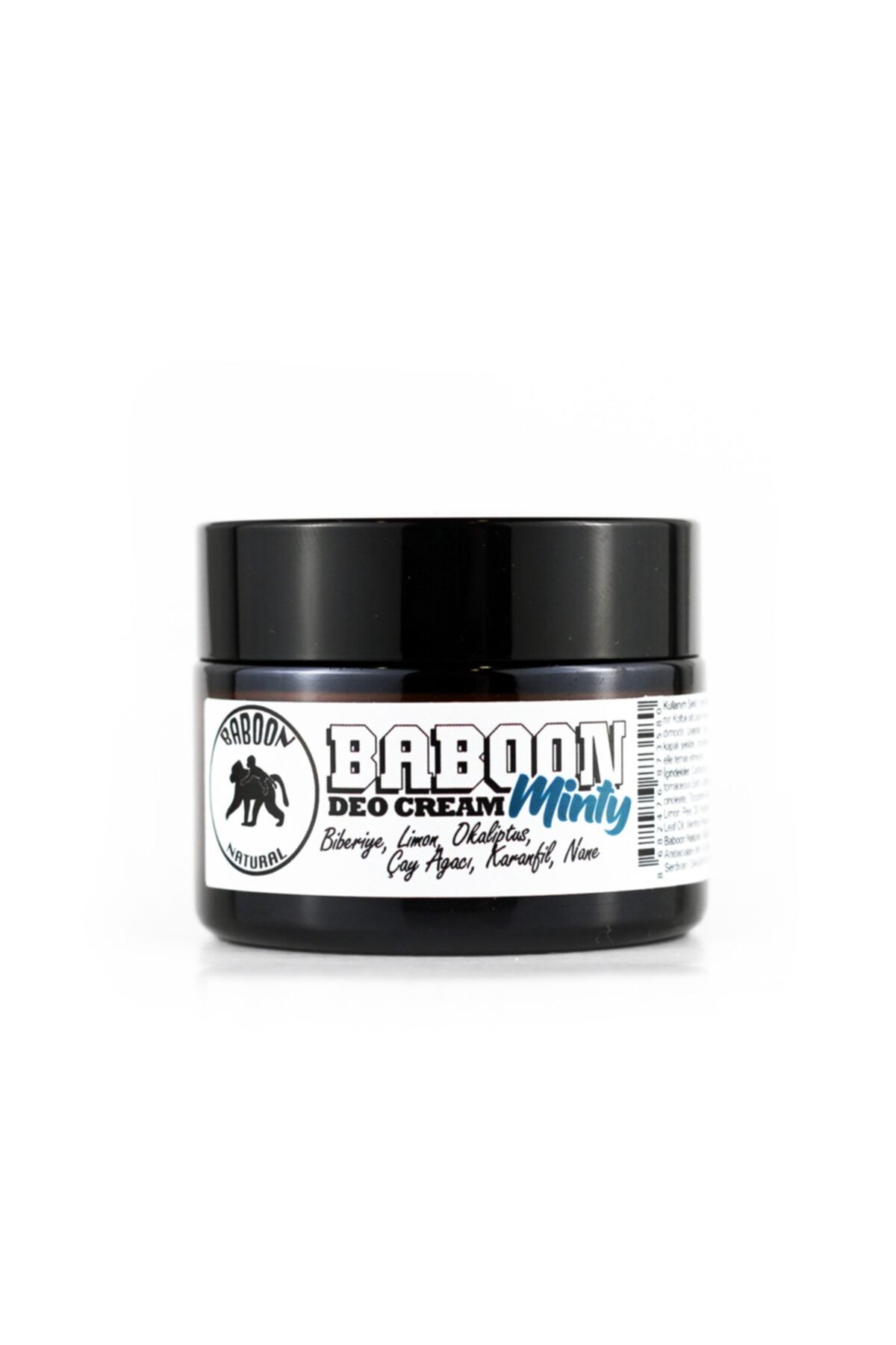 Baboon Natural Deo Cream - Mınty 50 ml