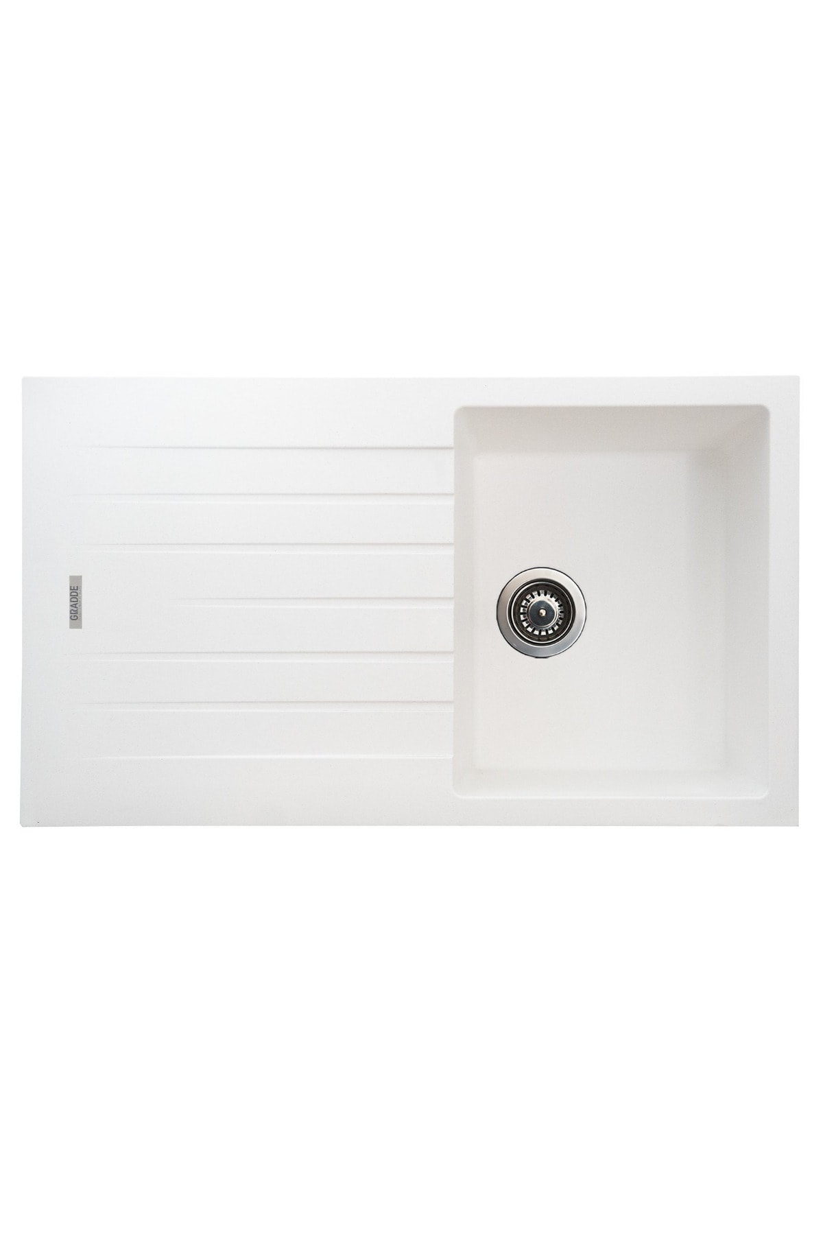 Altın Akça Gradde Beyaz 50*86 Tek Goz Granit Eviye