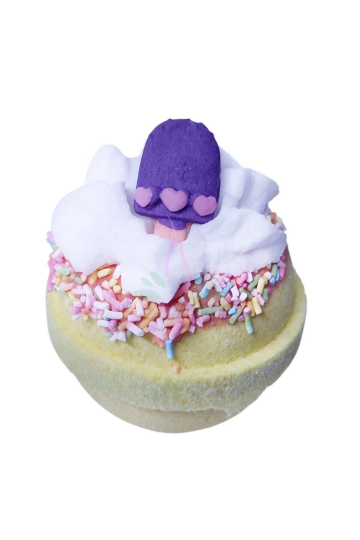 Beja Naturel - Heart Cream Bath Bomb ( Aromaterapik Dondurma Banyo Ve Nem Topu) 160 Gr.