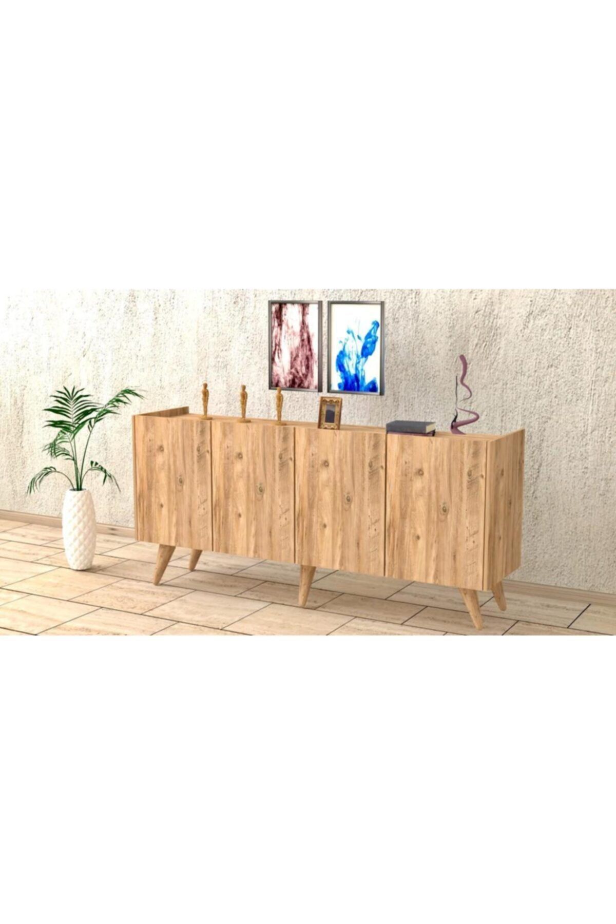 baramolife Çok Amaçlı Konsol, Çam Gövde & Çam Kapak,