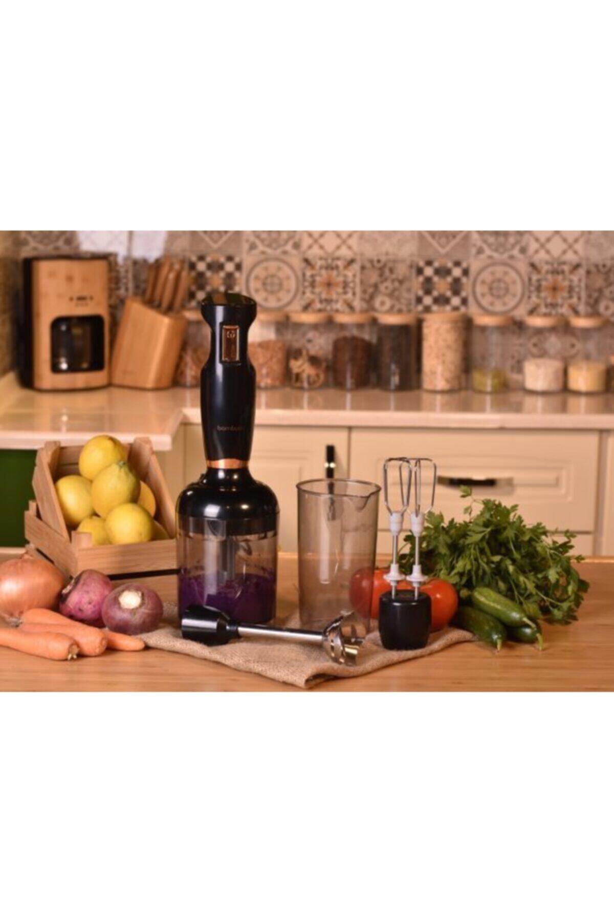 BAMBUMDAN Bambum Blender Seti 3 Lü Monster 900w Siyah B3249