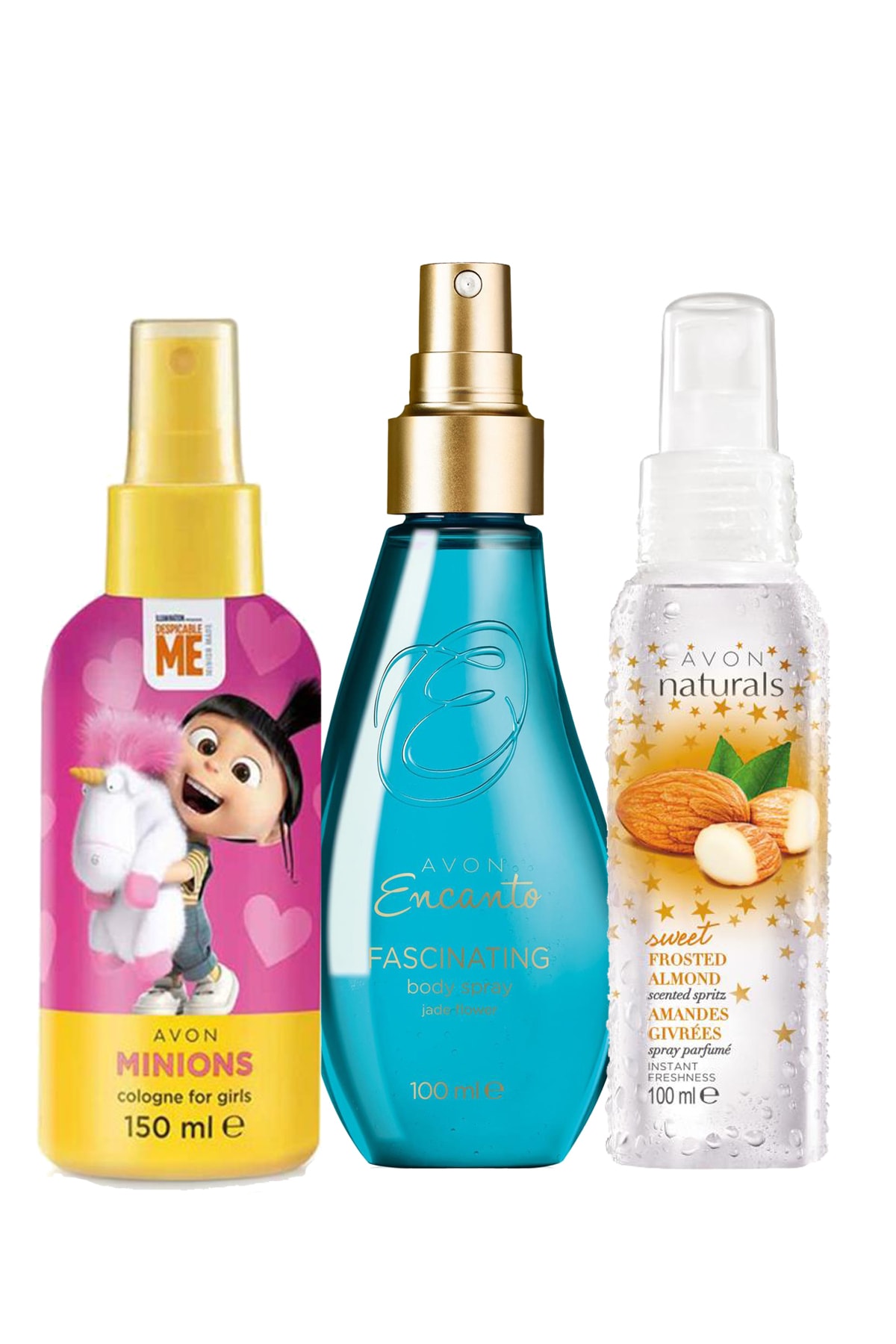 AVON Encanto Fascinating Minions Ve Greyfurt Ve Kayısı Kolkulu Vücut Spreyi Paketi