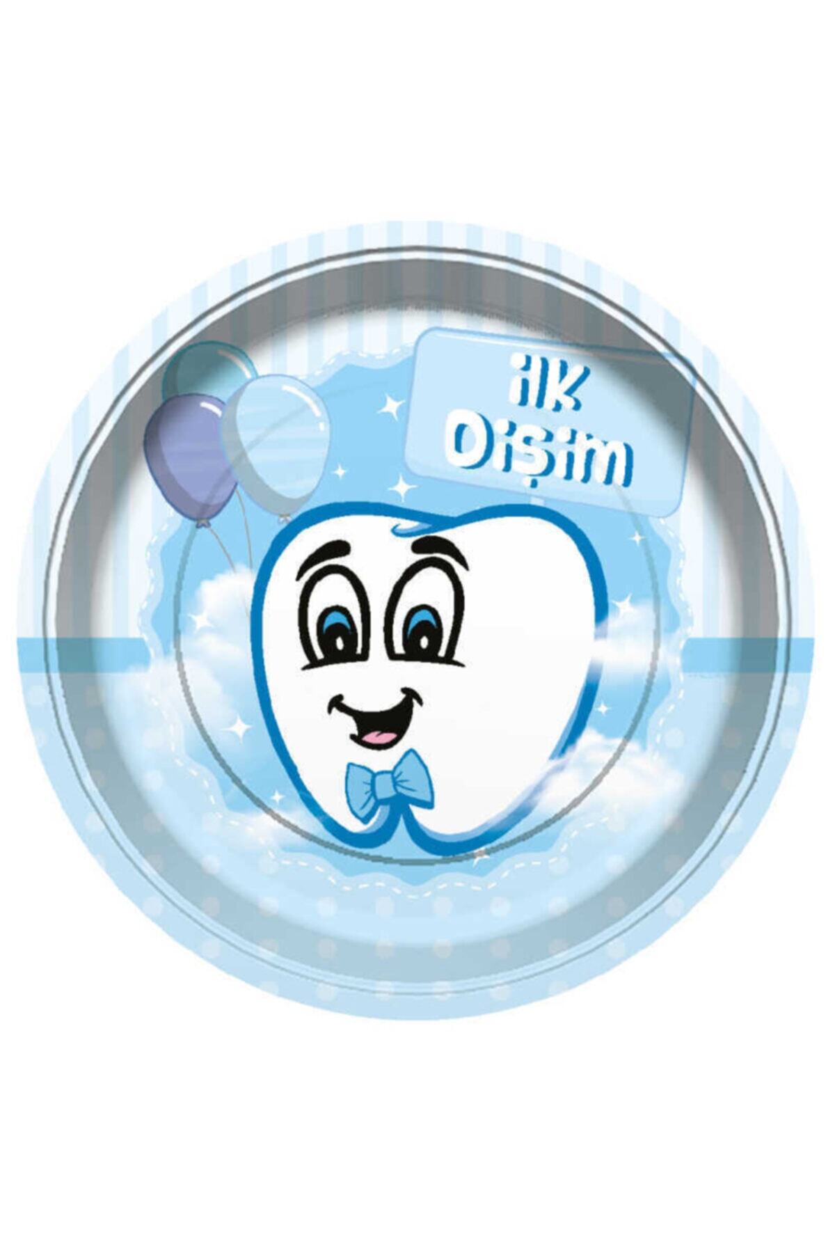 Acar Süs Tabak Ilk Dişim Erkek 23 Cm ( 8 Adet )