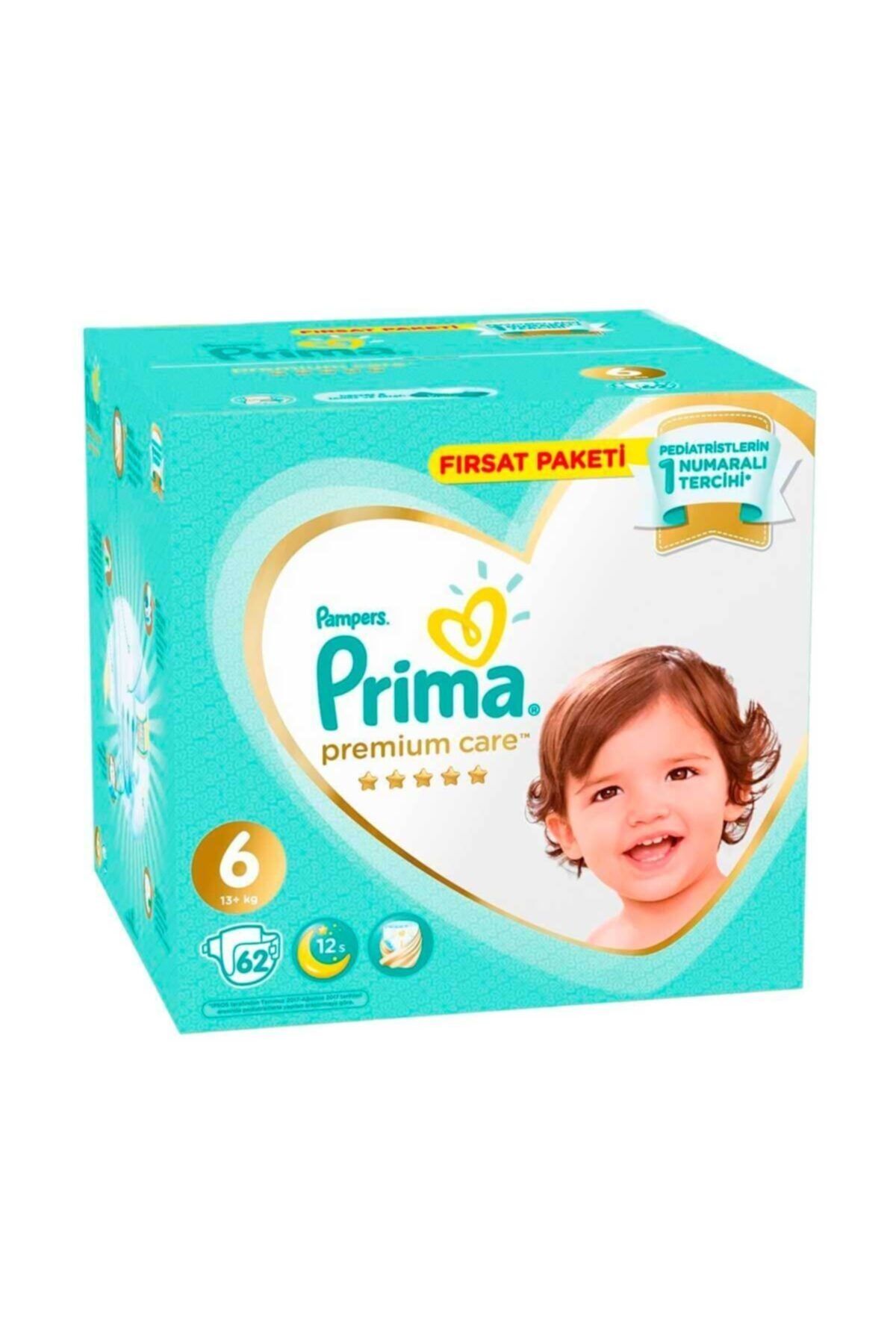 Prima Premium Care 62'li Bebek Bezi Ekstra Large 6 Beden 13+ Kg Fırsat Paketi