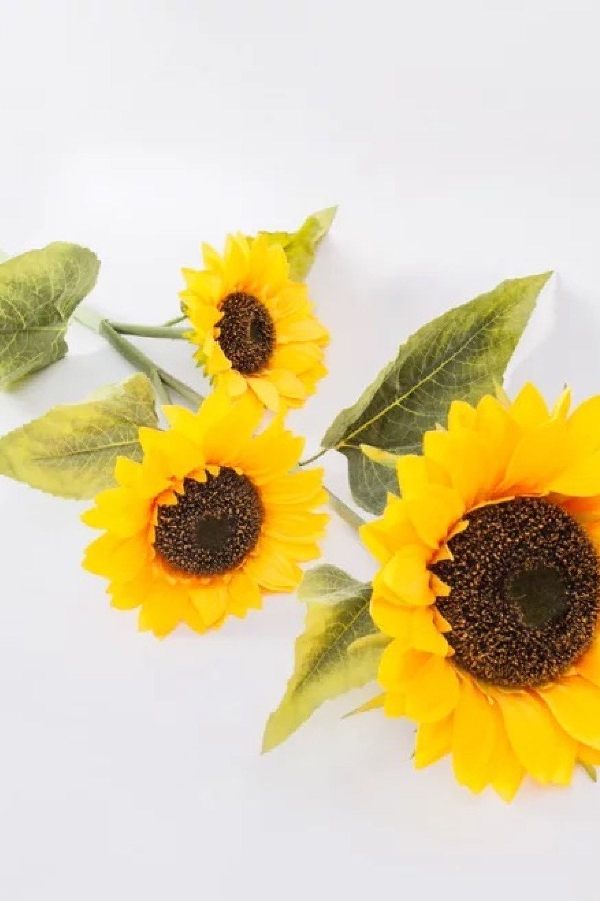 thebouqet 5 Dal Yapay Günebakan Çiçeği 120 Cm