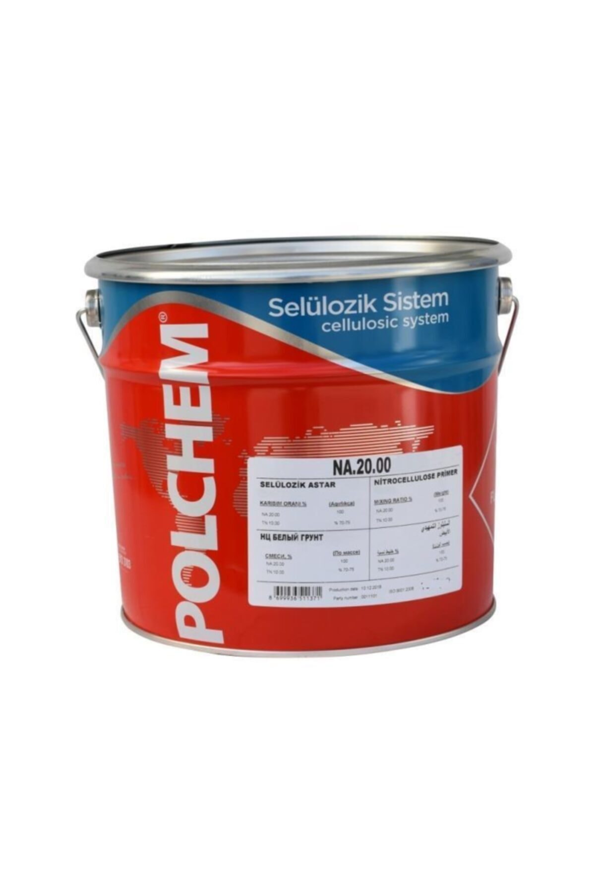 Polchem Selülozik Astar Beyaz 3kg