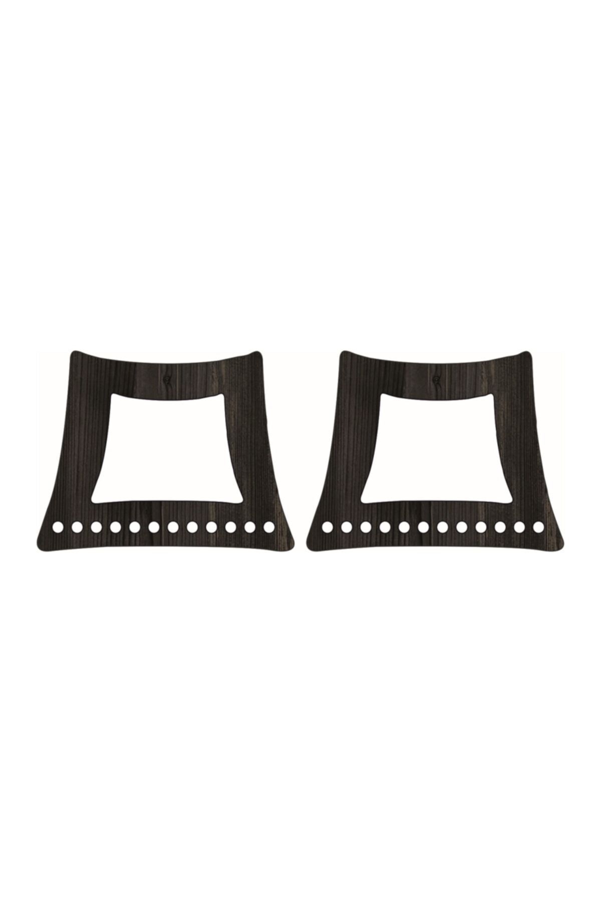 saray lazer Ahşap Çanta Kulp Model 20 - 17x13 - Rebab - 24 Çift