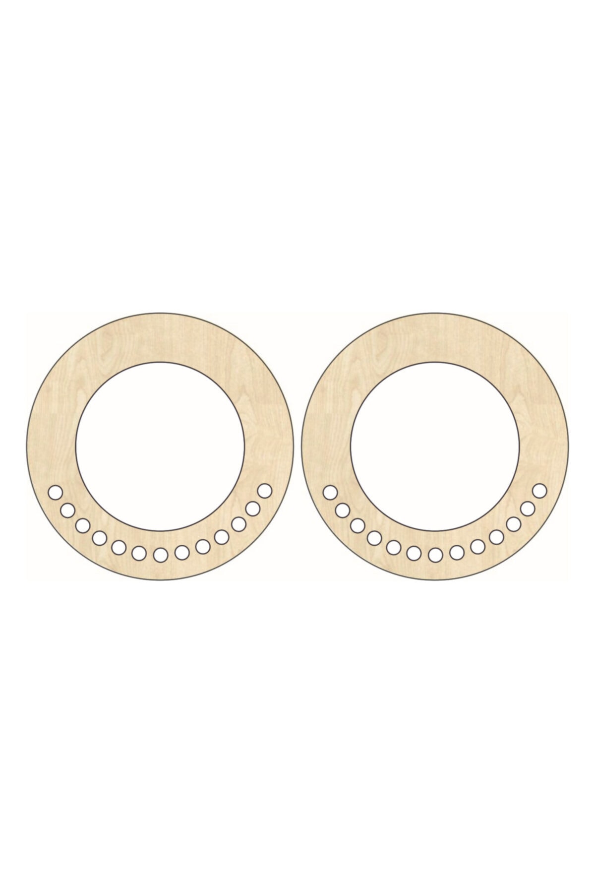 saray lazer Toptan Ahşap Çanta Kulp Model 48 15x15 Akçaağaç 24 Çift