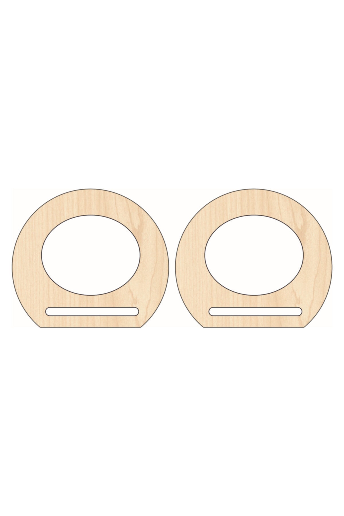 saray lazer Toptan Ahşap Çanta Kulp Model 44 15x15 Akçaağaç 24 Çift