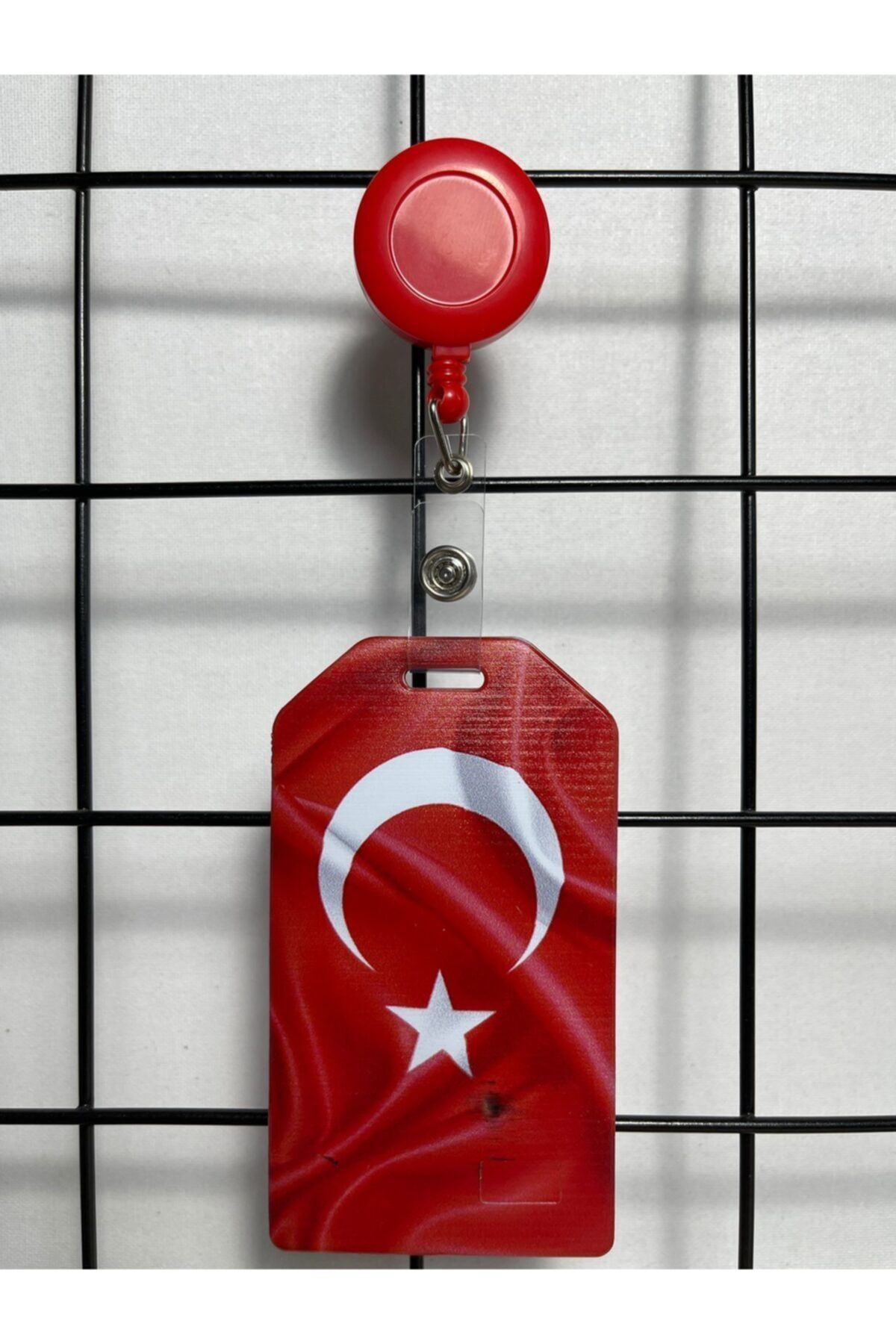 Hediyebum Türk Bayrağı Dik Yaka Kart Kılıfı