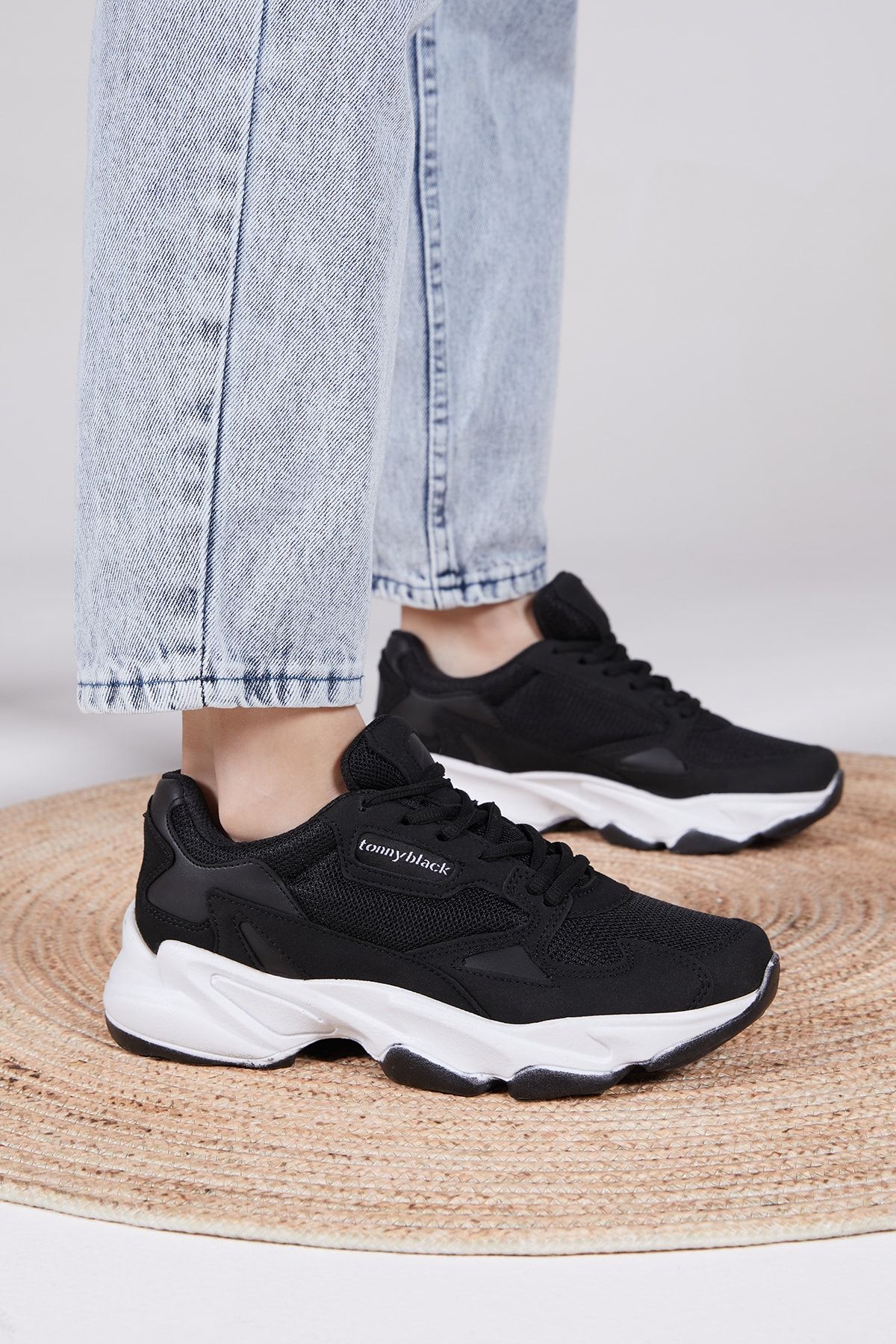 Tonny Black Siyah Beyaz Unisex Sneaker ZHR-0