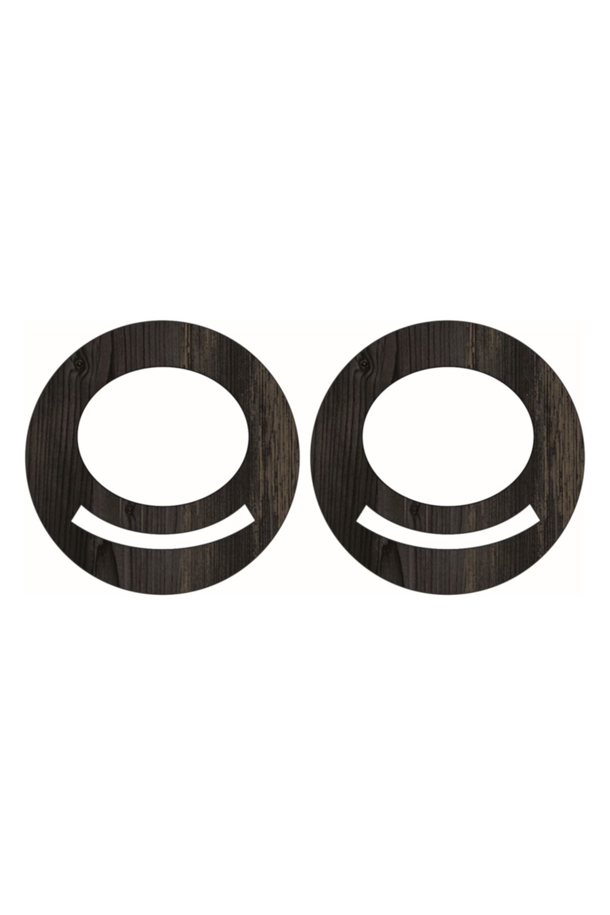 saray lazer Toptan Ahşap Çanta Kulp Model 37 - 15x15 - Rebab - 24 Çift