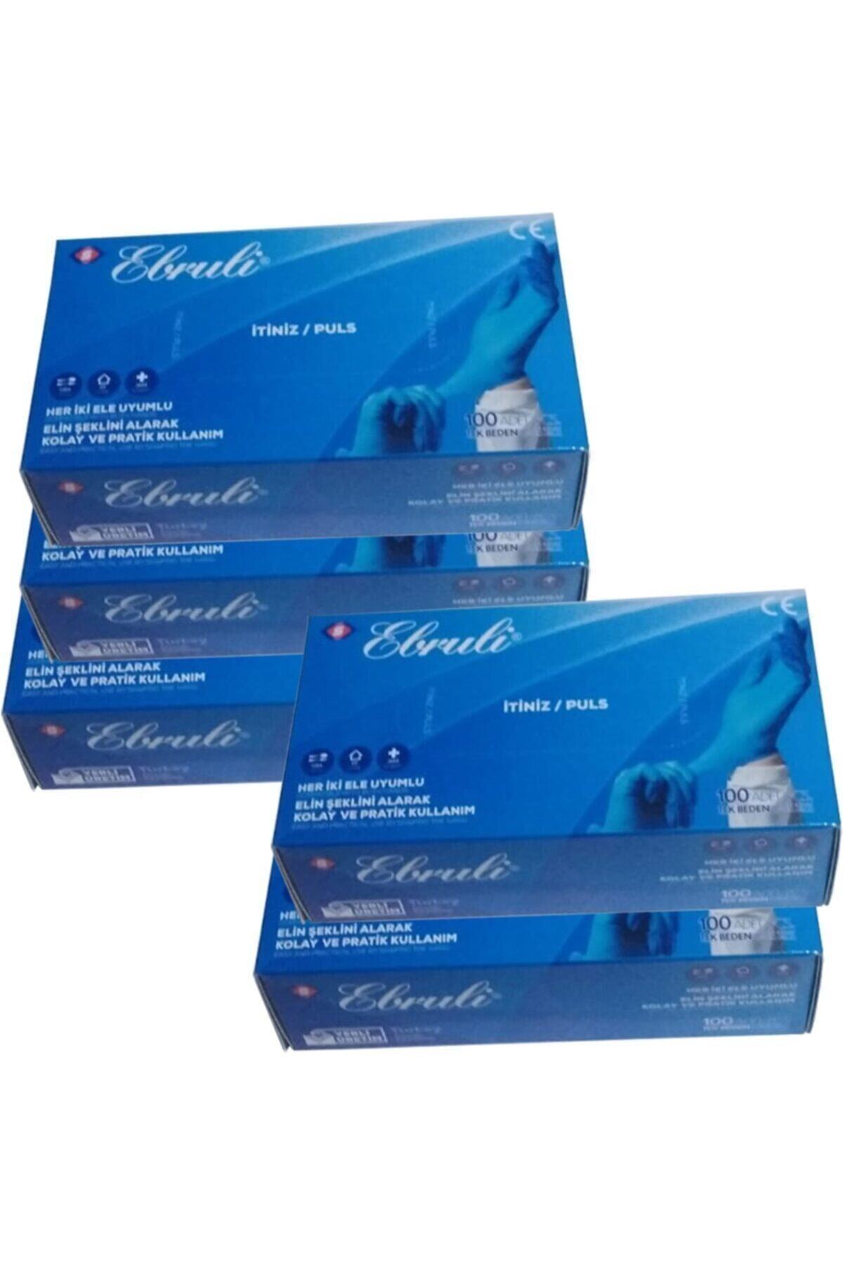 Ebruli Hibrit Flex Poşet Eldiven 5x100