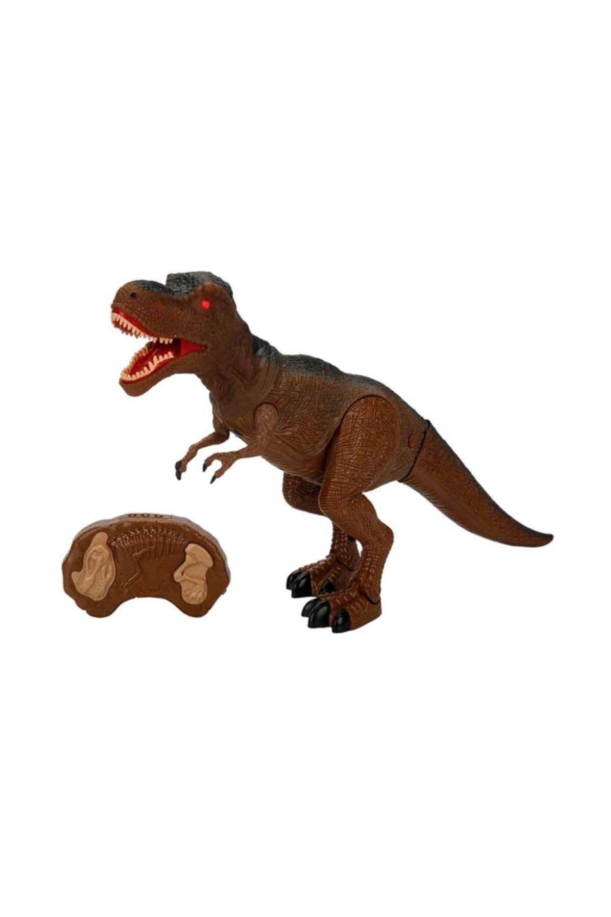 Sunman Infrared Kumandalı Sesli Ve Işıklı Hareketli Dinozor 19825 Kahverengi
