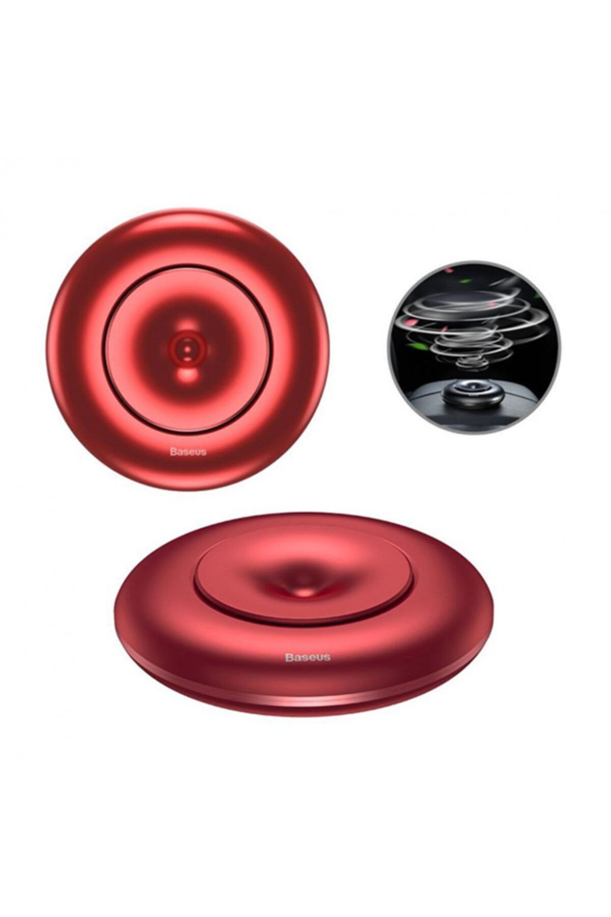 SUNTECNO Vortex Car Aır Freshener- Metal Araç Kokusu Hava Spreyı P-kırmızı