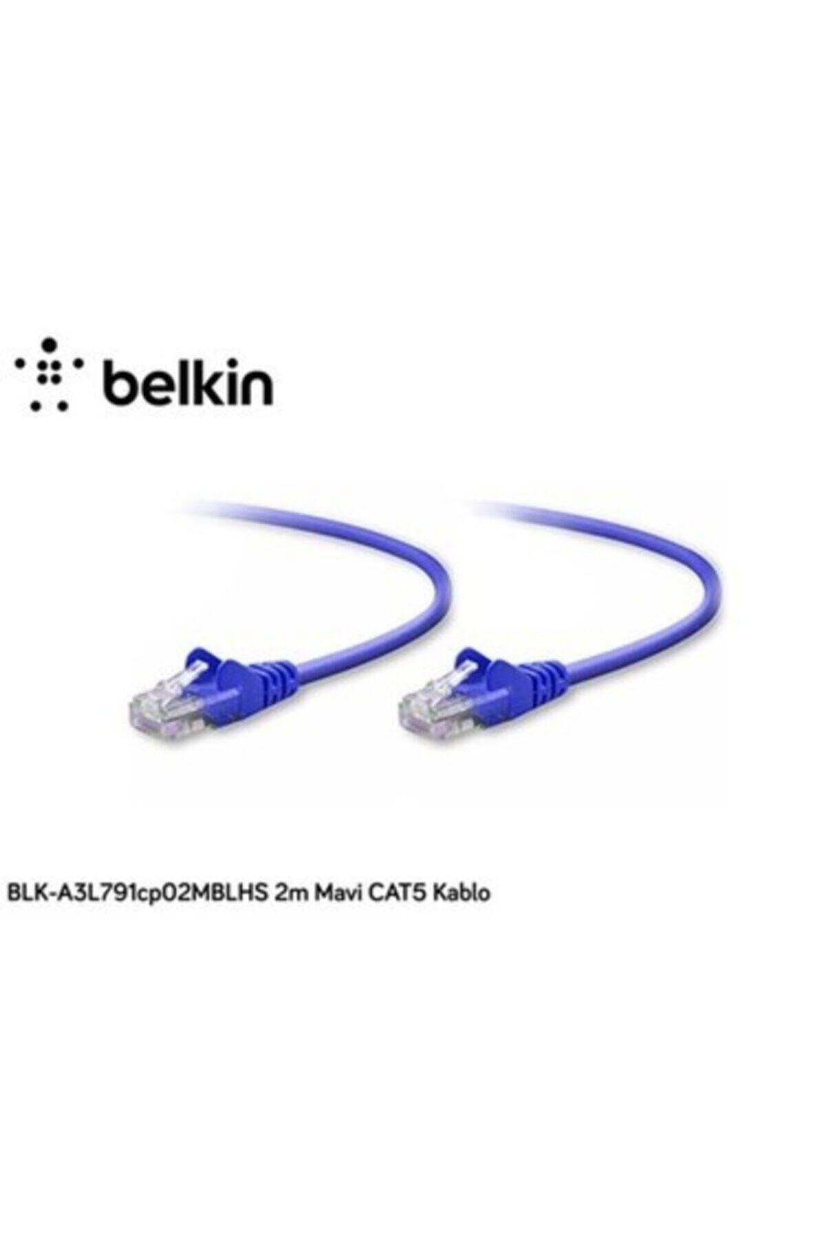 Belkin Blk-a3l791cp02mblhs 2m Mavi Cat5 Kablo