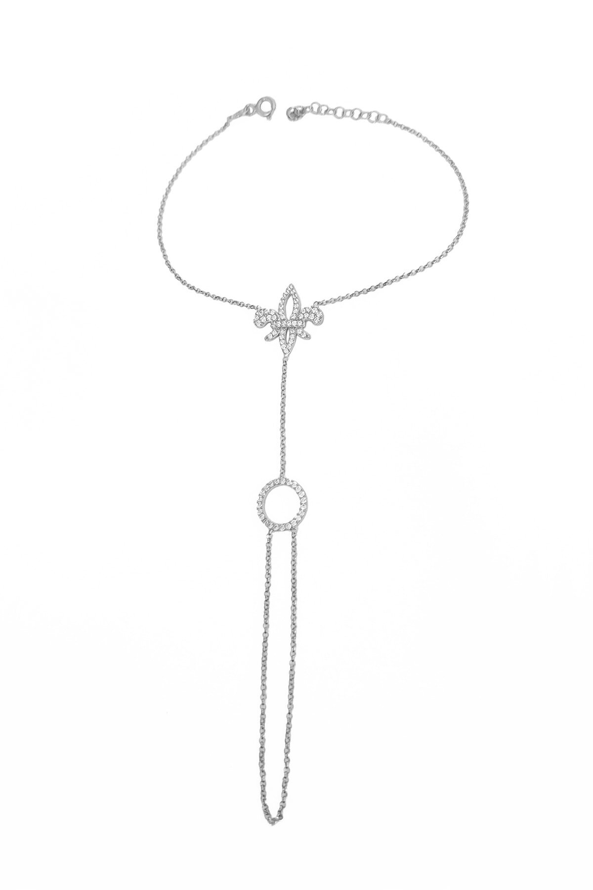 Mistik Silver Flora Zambak Çiçeği Şahmeran Bileklik