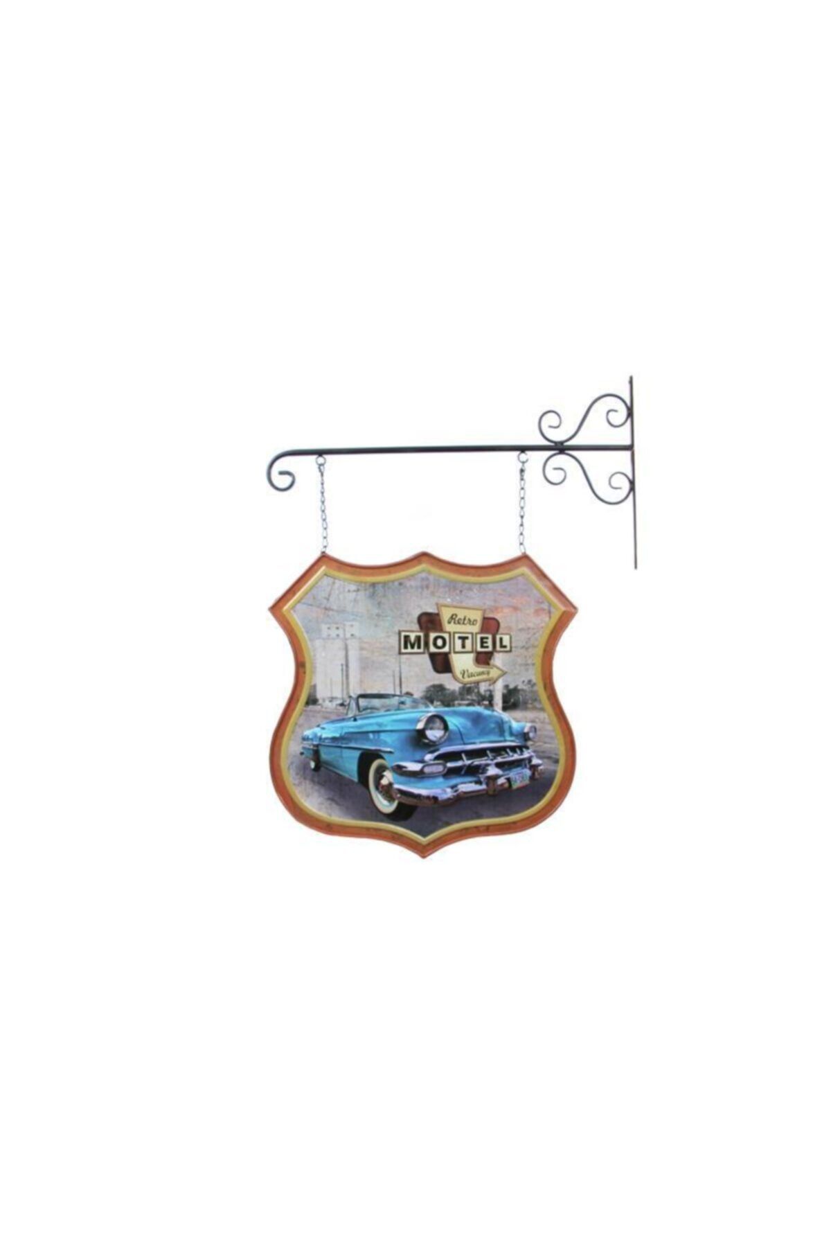 HİMARRY Dekoratif Çift Yönlü Car Trip Temalı Ferforje Askı