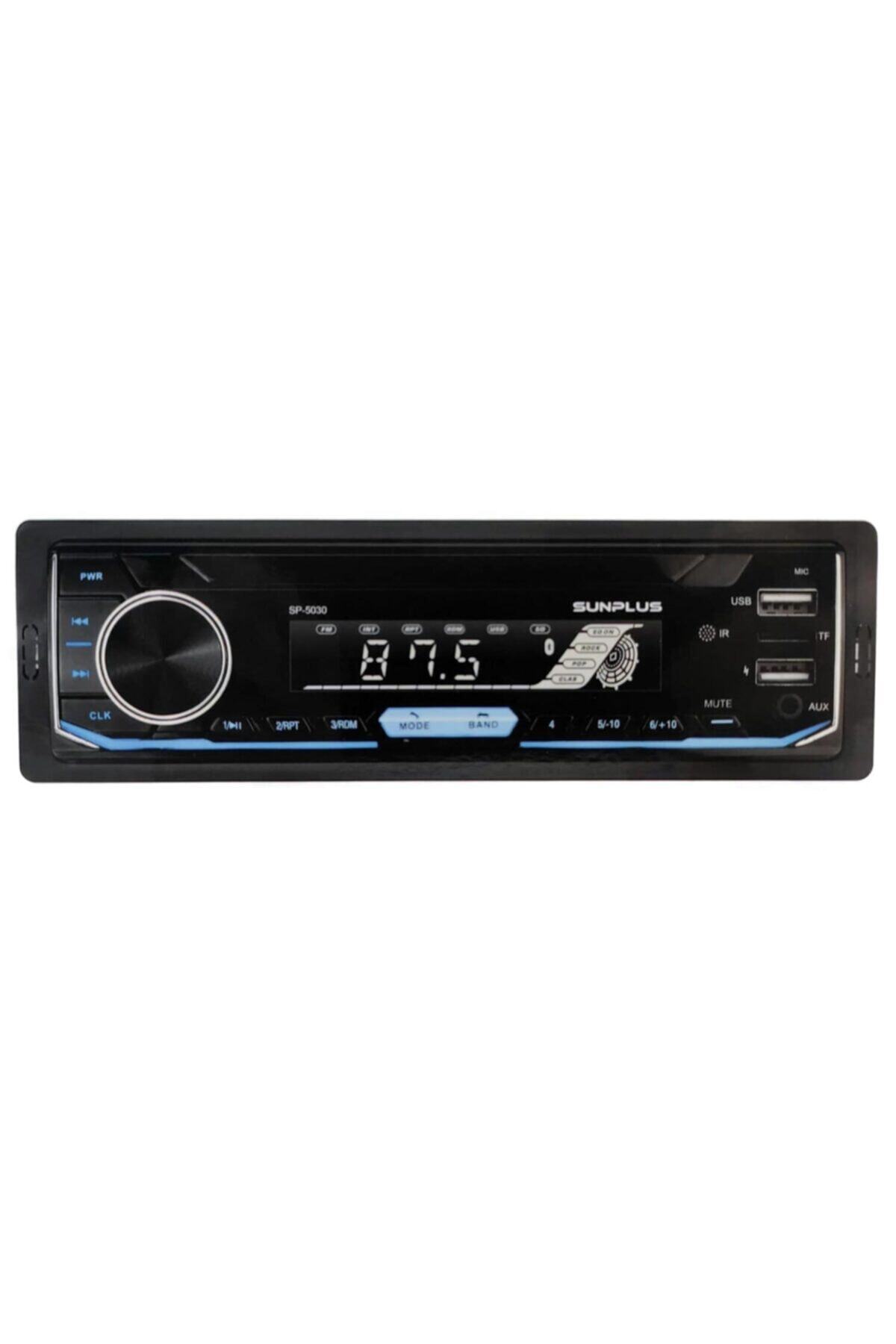 sunplus Oto Teyp 4x55w Bt/usb/sd/fm/aux 7 Renkli Sp-5030