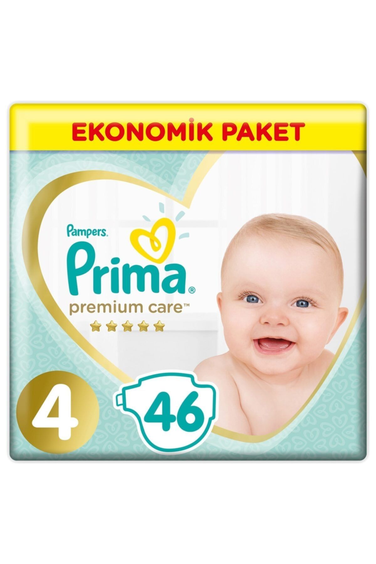 Prima Bebek Bezi Premium Care 4 Beden Maxi Ekonomik Paket 9-14 Kg 46 Adet