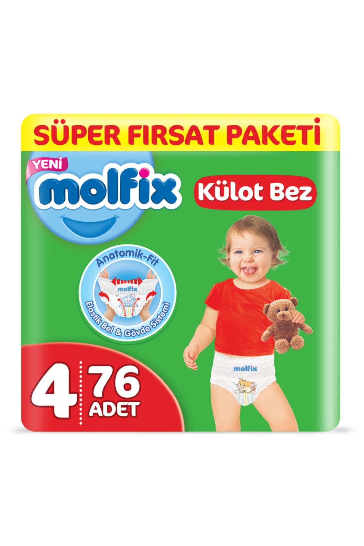 Molfix Külot Bez 4 Beden Maxi Süper Fırsat Paketi 76 Adet