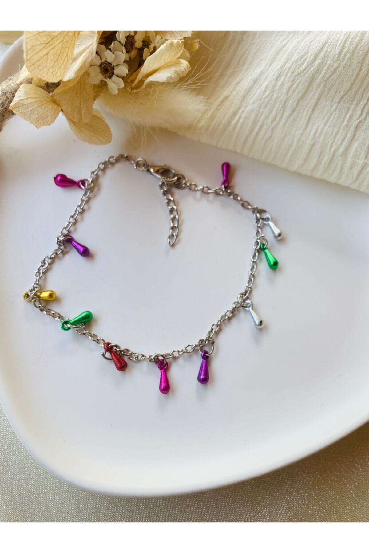 Lekka Design Renkli Mineli Metal Halhal