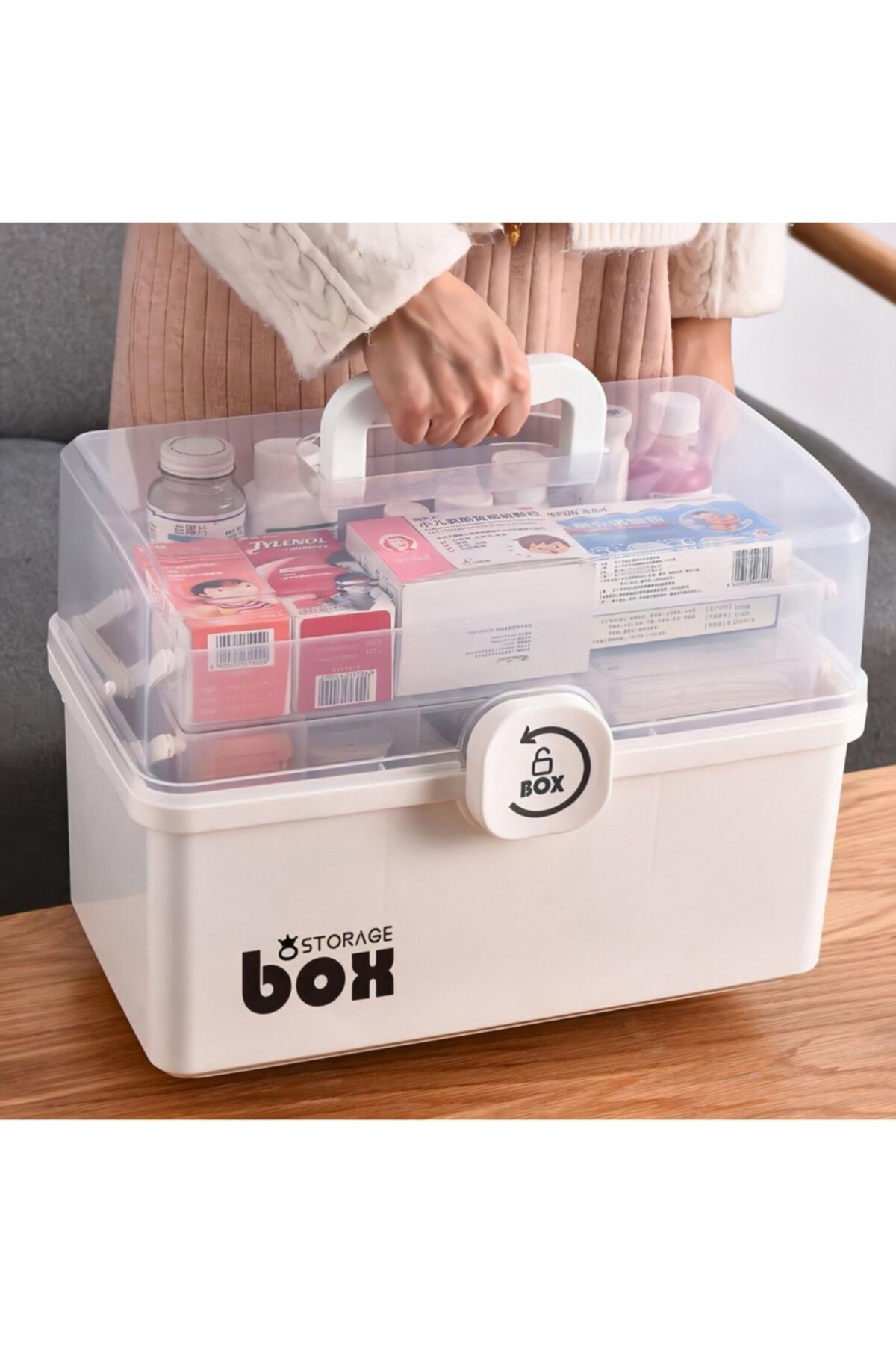 Uğur Dijital Medikal Ecza- Ilaç Çantası (medicine Box) Beyaz