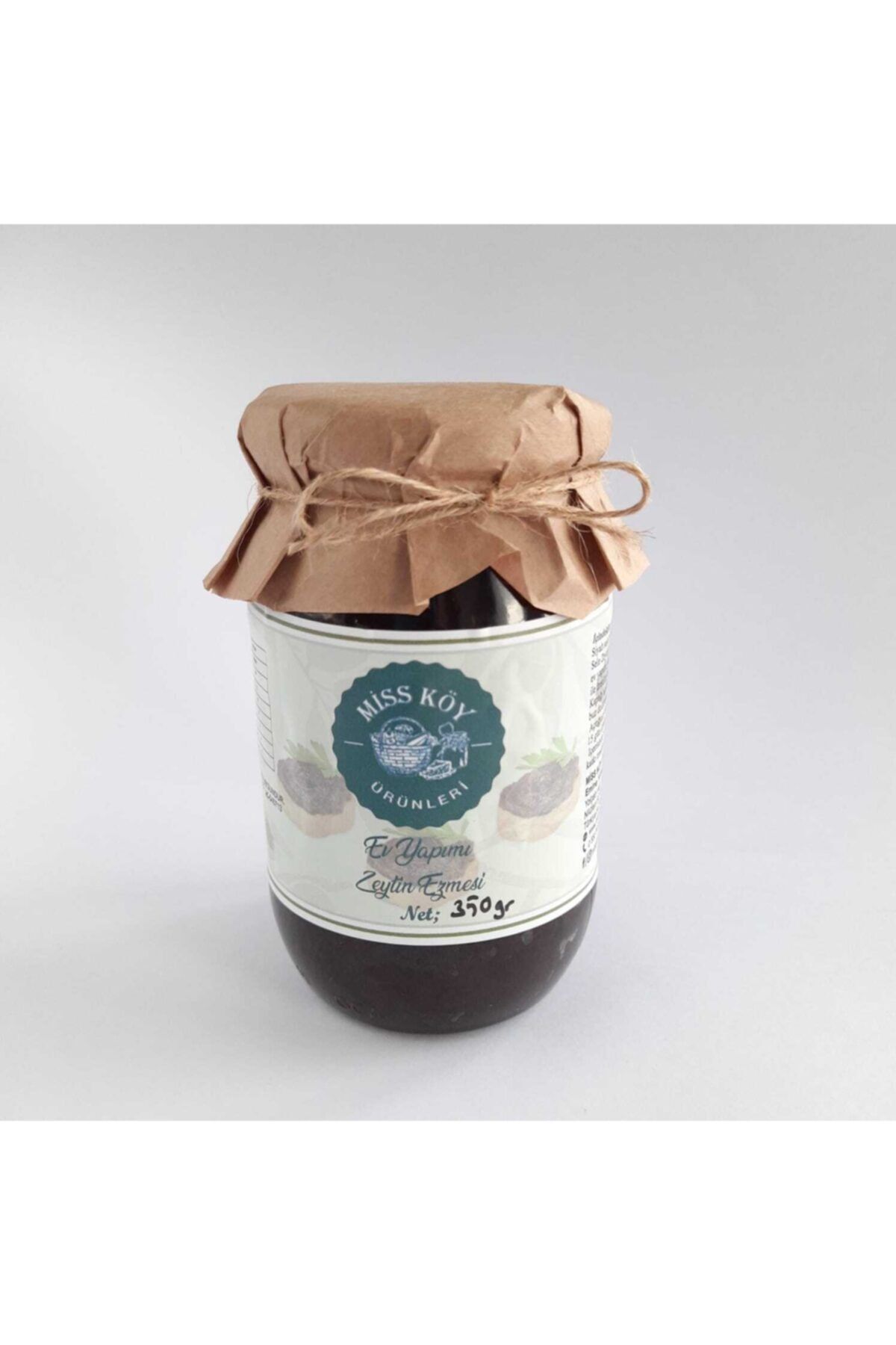 MİSS KÖY ÜRÜNLERİ Ev Yapımı Siyah Zeytin Ezmesi (350gr)