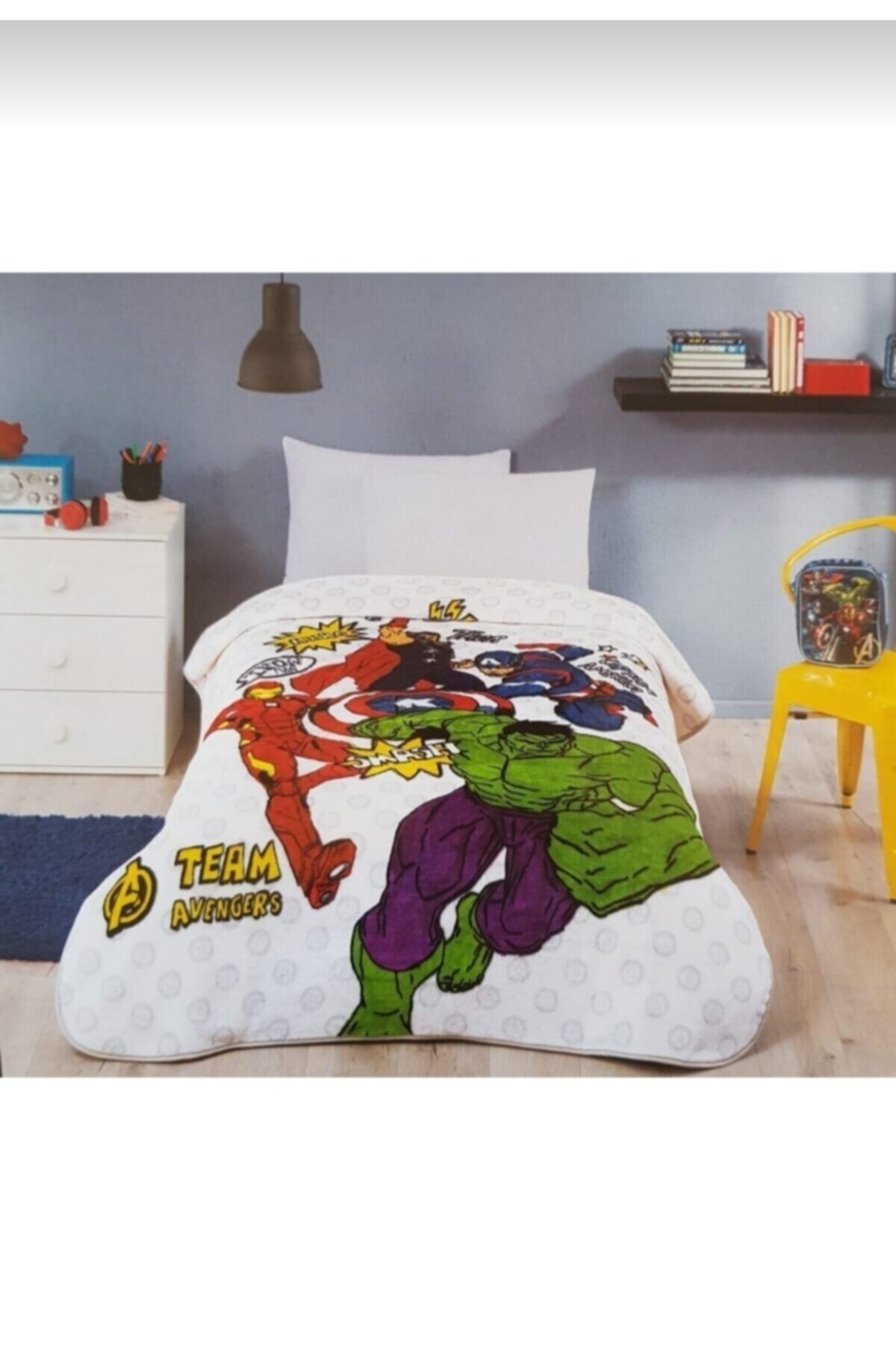 Özdilek Tek Kişilik Lisansli Battaniye Team Avengers