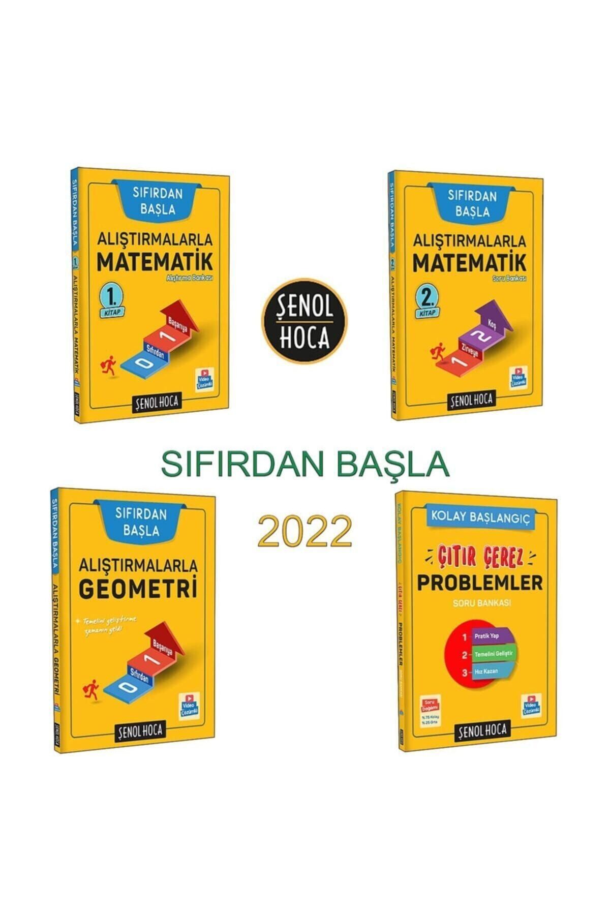 Şenol Hoca Yayınları Sıfırdan Başla / Alıştırmalarla Matematik 1-2 + Geometri + Çıtır Çerez Problemler 2022