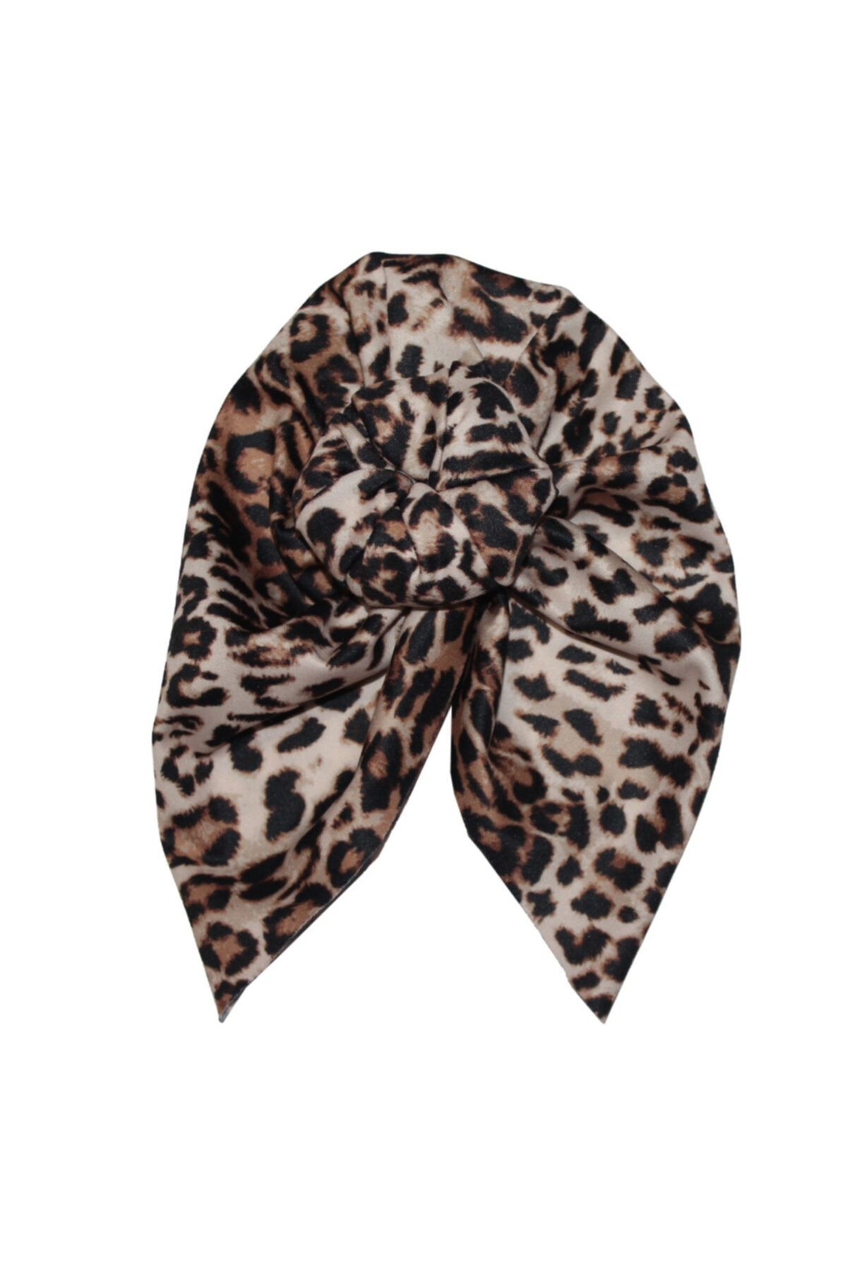 Novibaby El Yapımı Likralı Düğüm Bebek Saç Bonesi Handmade - Leopar