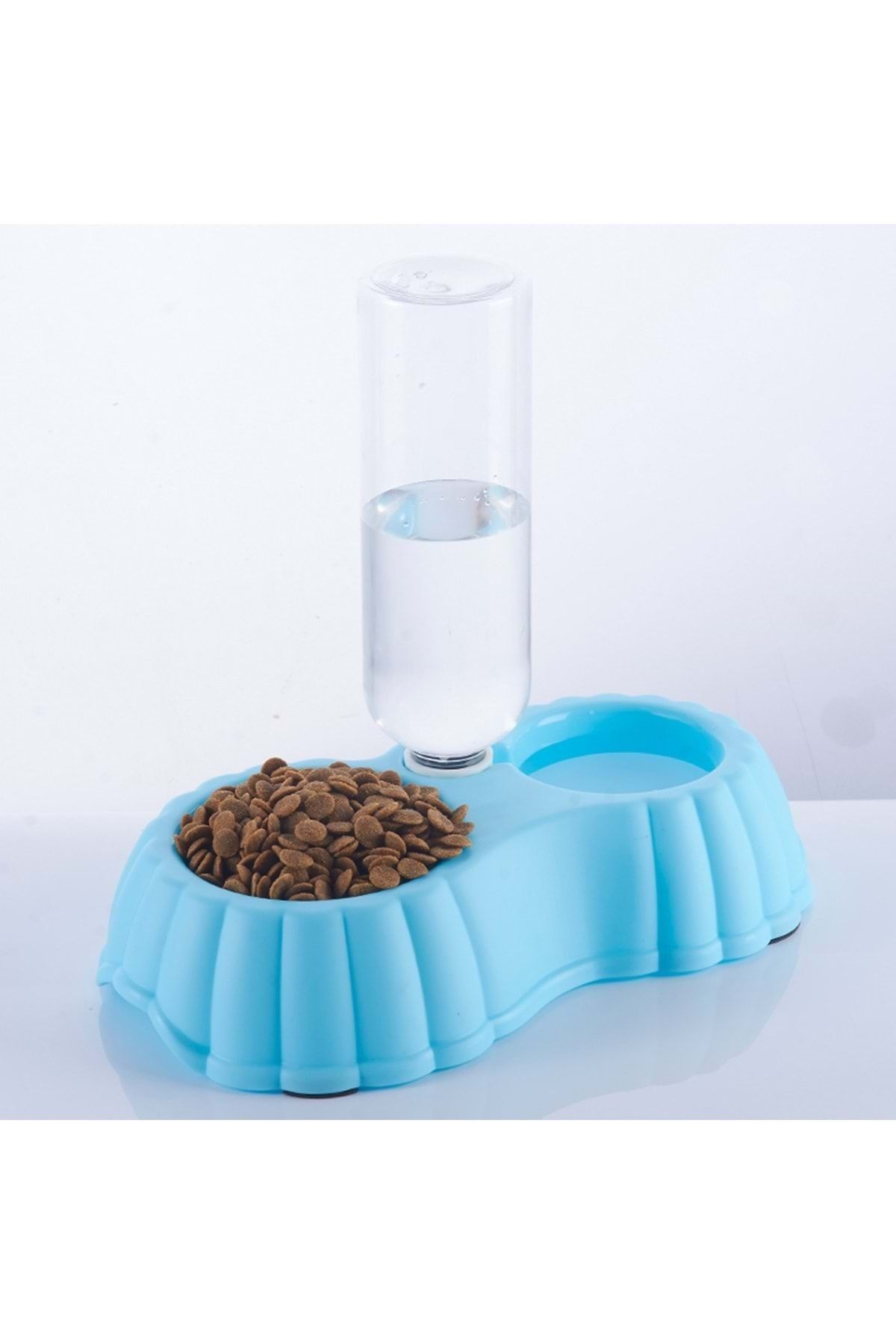 petcenter Pet Center Jaslin Hazneli Mama Su Kabı Mini Mavi