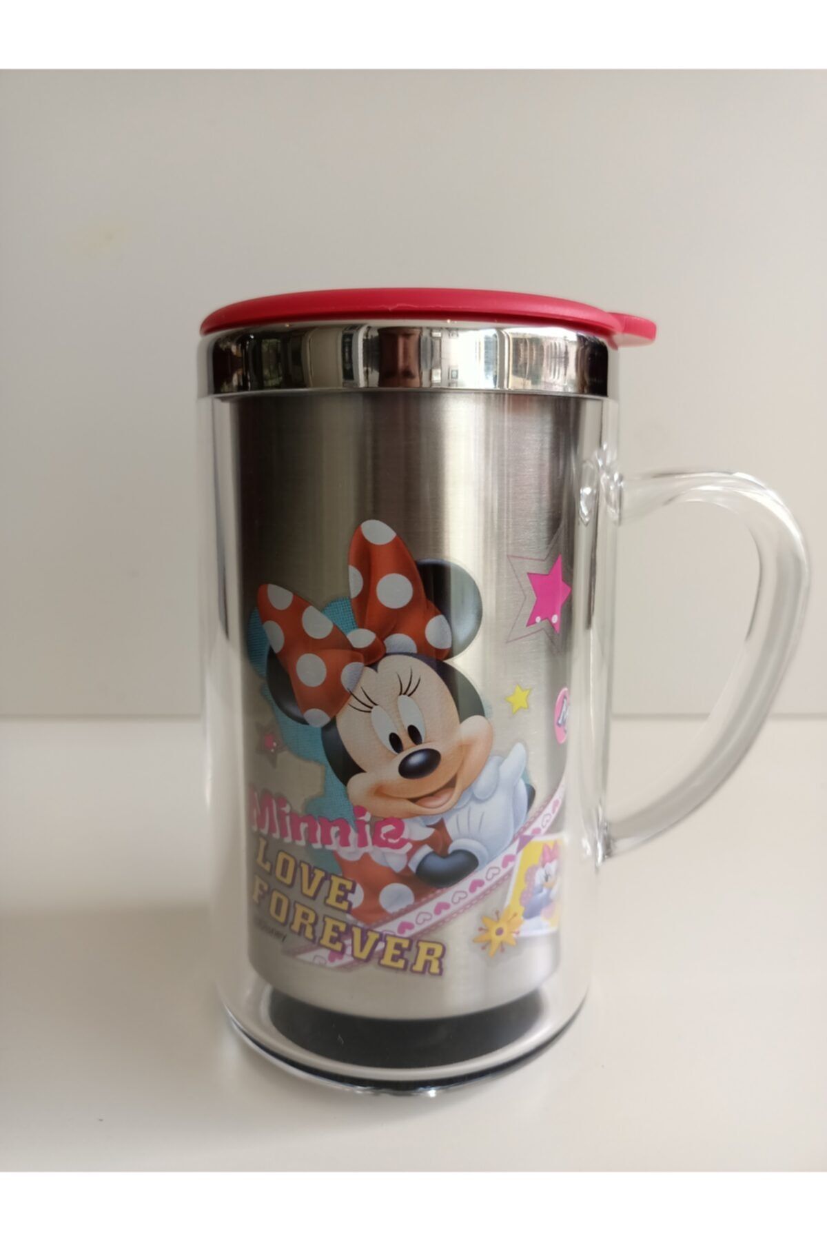 Lepont Minnie Mouse Temalı Çelik Termos Bardak 450ml