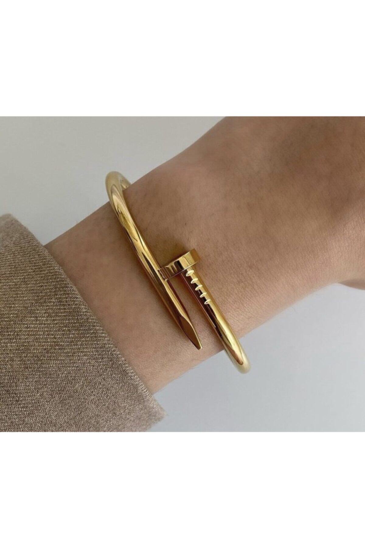 jevylove accessories Paslanmaz Çelik Çivi Bileklik