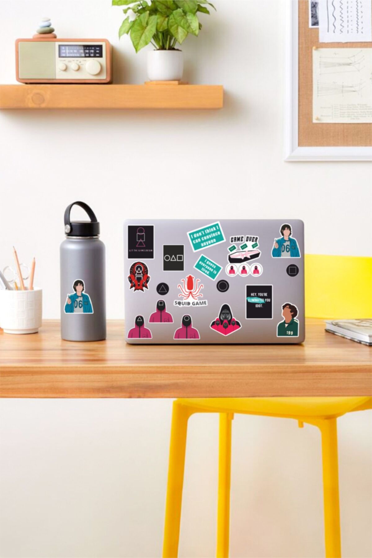 AR Sticker Squid Game Laptop Notebook Tablet Sticker Set 7