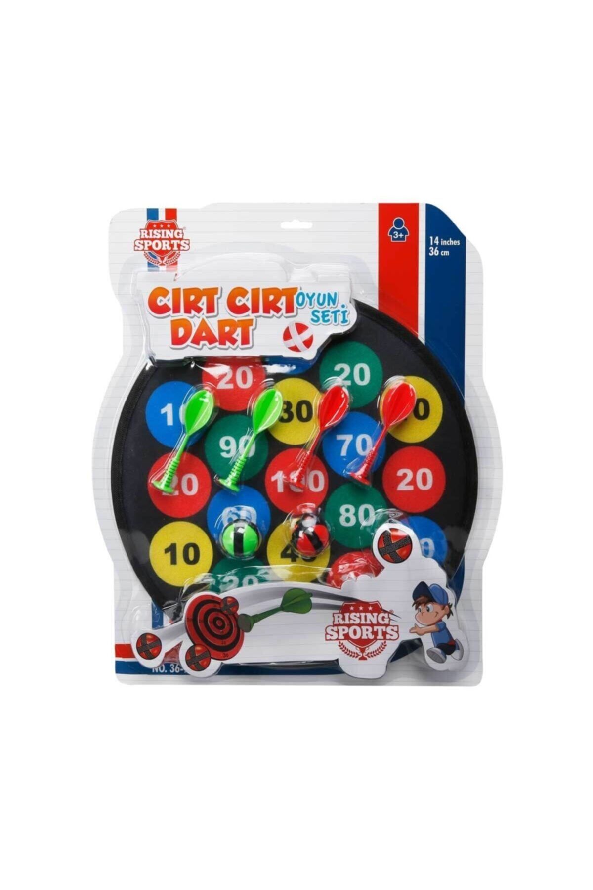 Sunman Yılın Ilk Fırsatları - Cırt Cırt Yapışkanlı Dart Seti 36 Cm. - ™ Beyaz At®