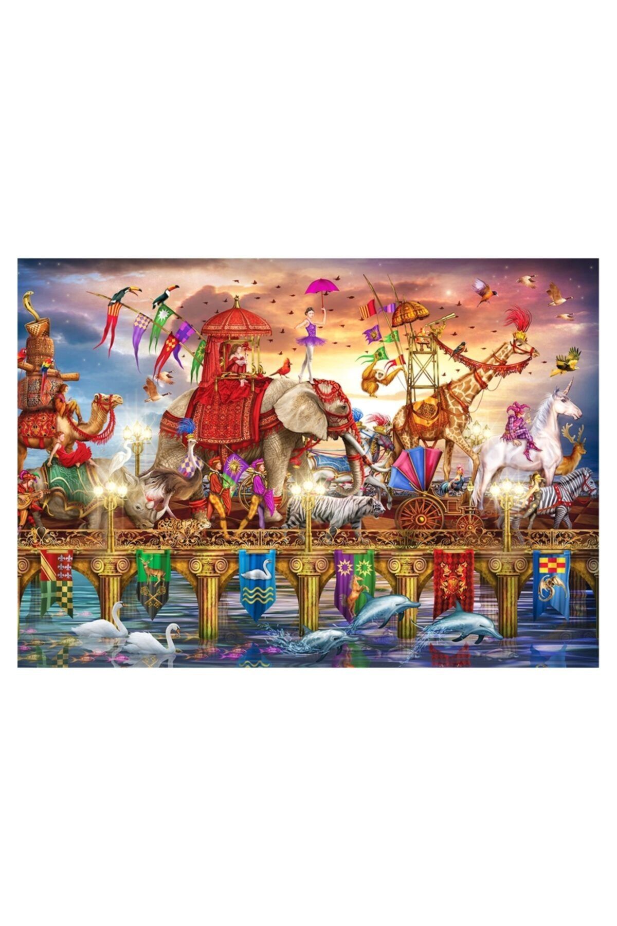 KS Oyuncak Yılın Ilk Fırsatları - Ks One Way Traffic 1500 Parça Puzzle - ™ Beyaz At®