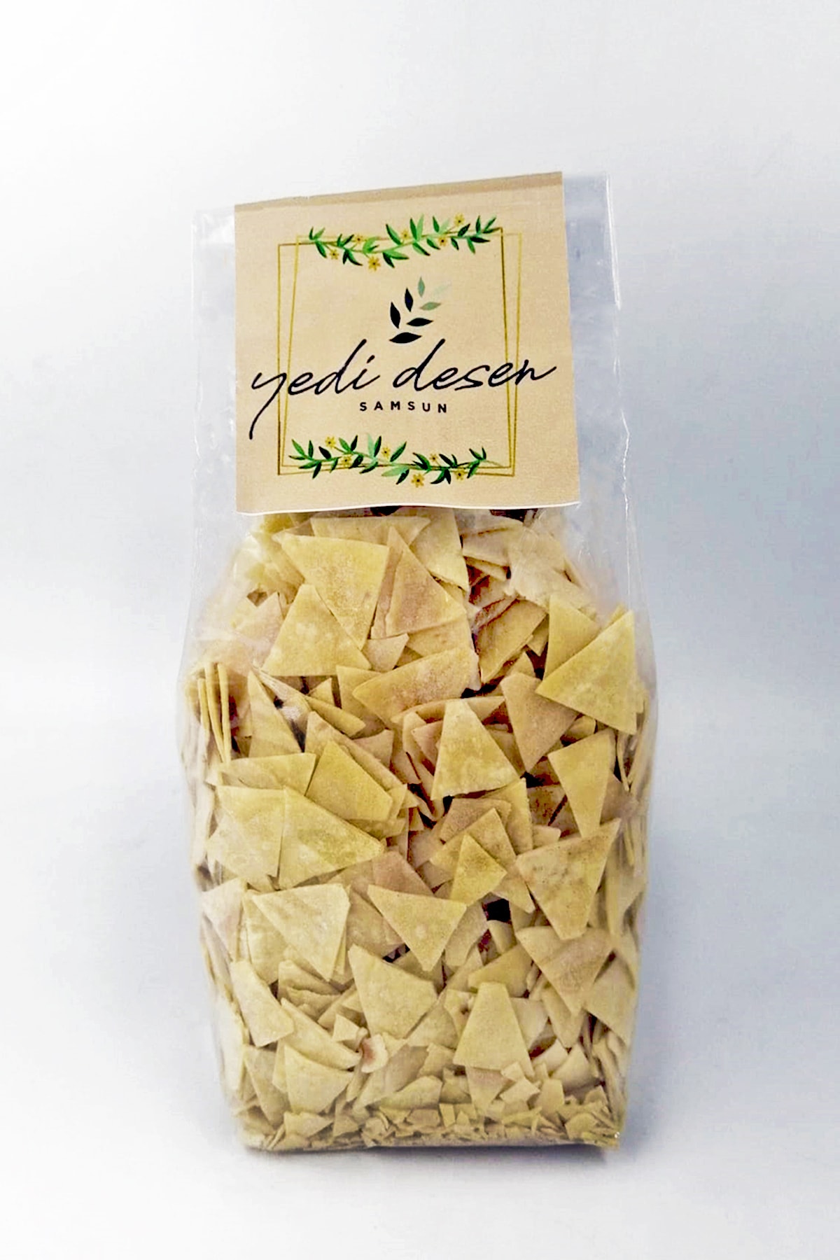 YEDİ DESEN Doğal Köy Yumurtalı 500gr Üçgen Kesme Makarna Kaypak Kaypancak