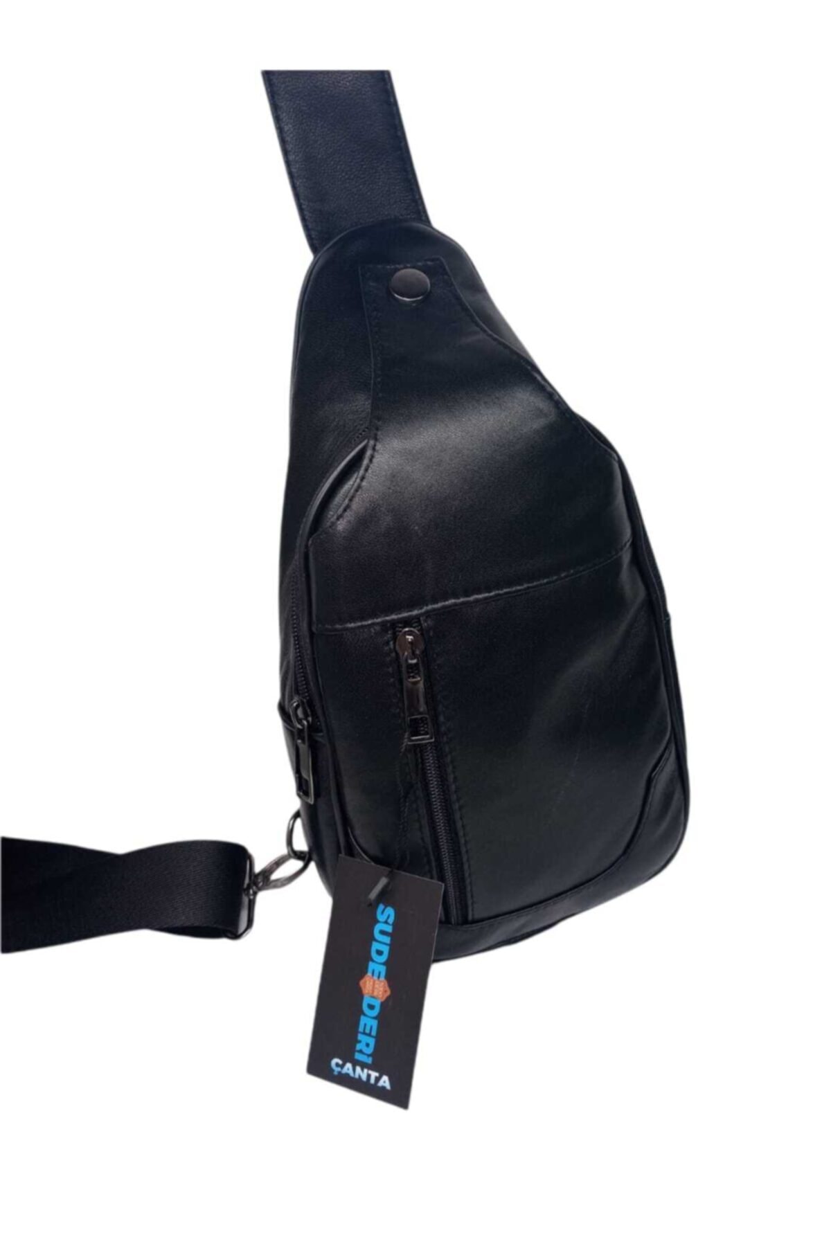 Sude Kadın Siyah Citcitli Kanguru Çanta