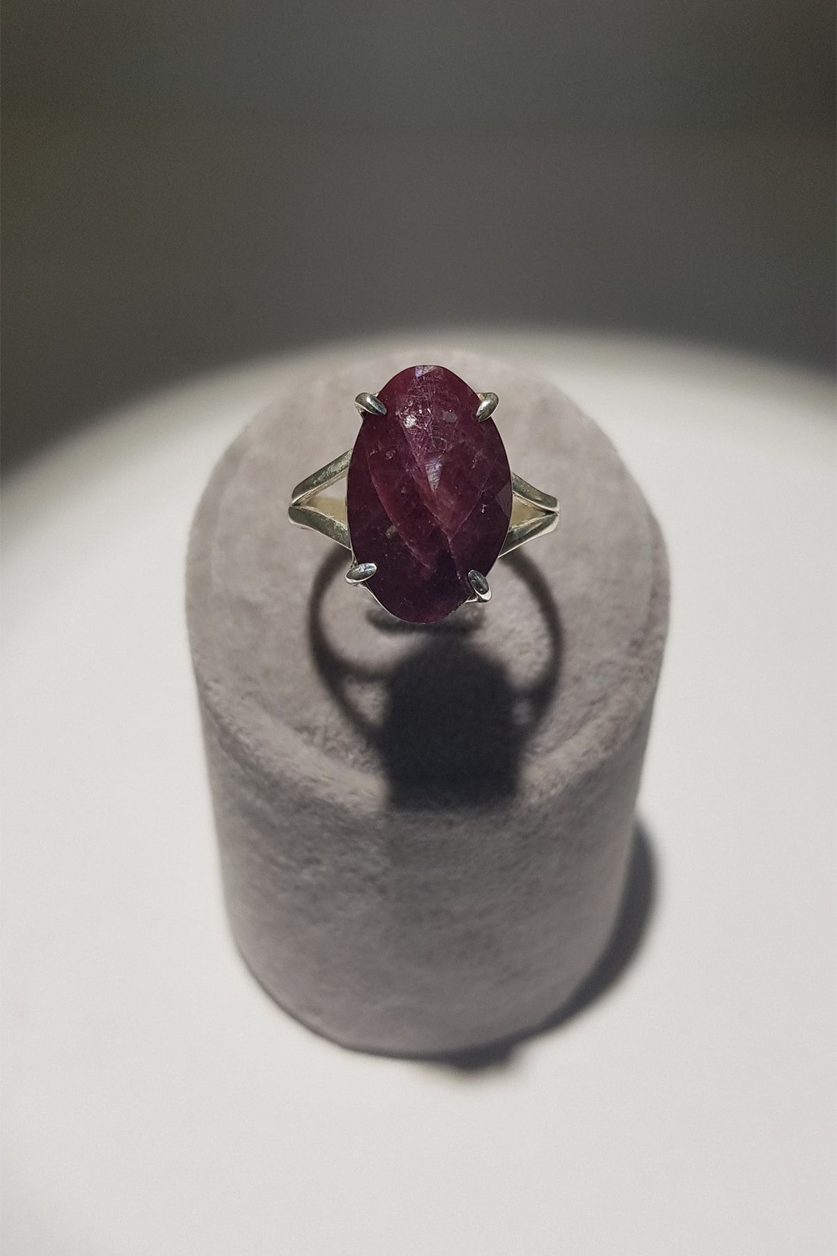 LAPİS JEWELLERY Yakut Taşlı 925 Ayar Kadın Gümüş Yüzük