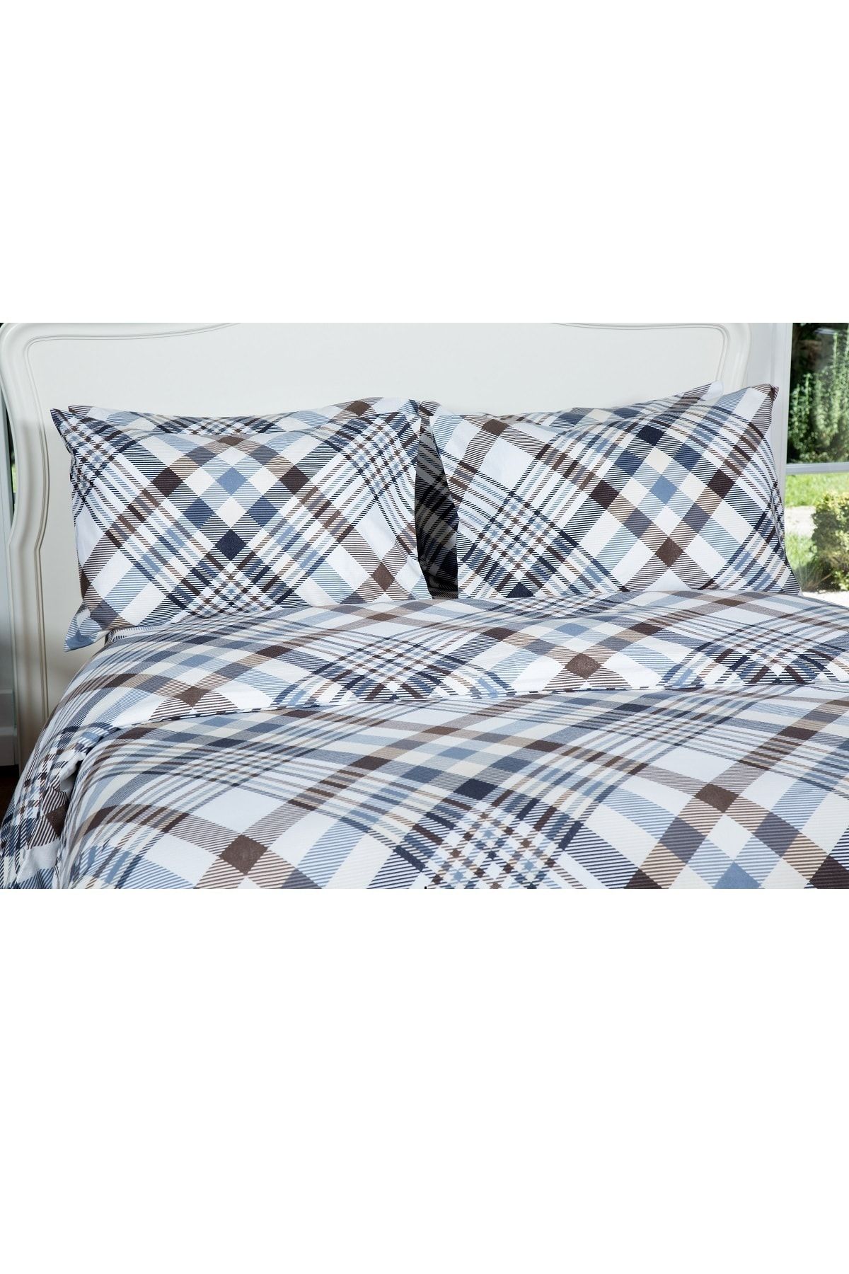 makiteks %100 Pamuk Kışlık Flanel Pazen Tek Kişilik Nevresim Seti 160x220 Ve 50x70 Yastık Kılıfı