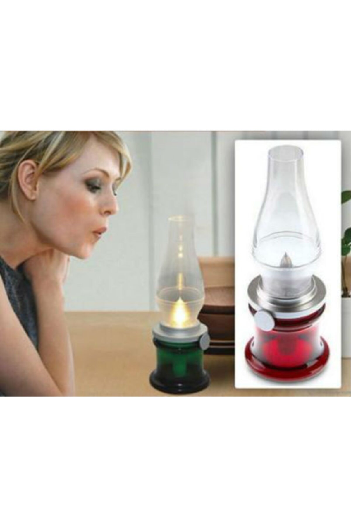 Angel Of Life Üfleyince Yanan Nostaljik Gaz Lambası