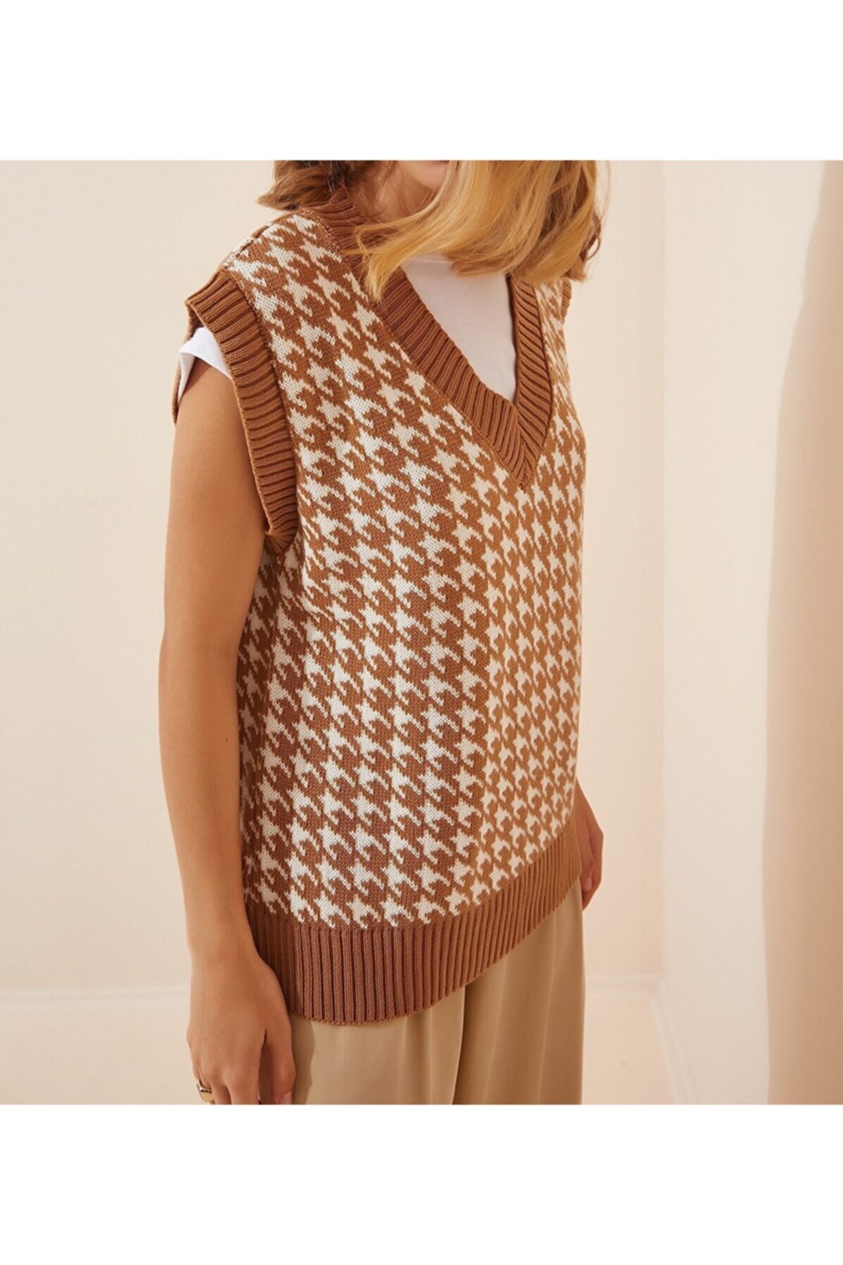 EnModaStyle Kaz Ayağı Süveter