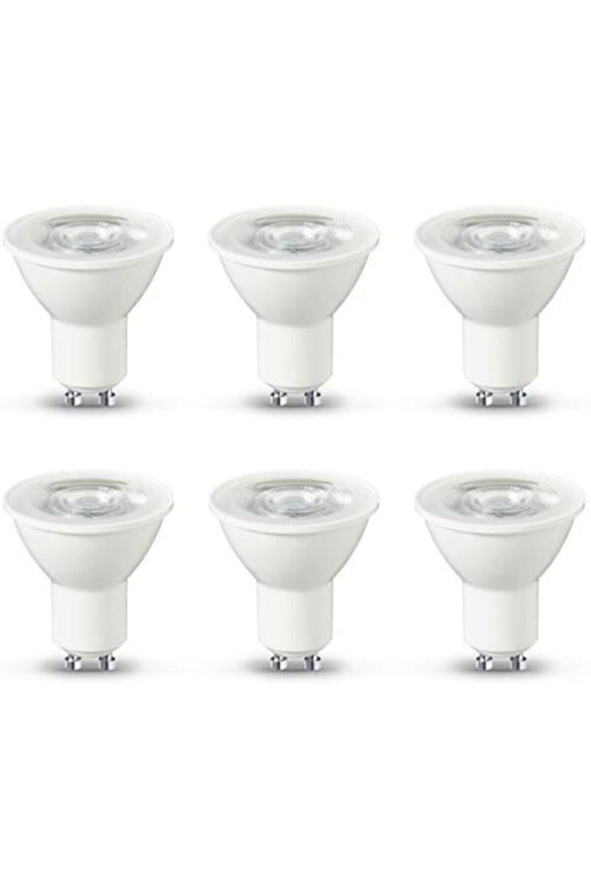 KAE 7w -gu10 Led Ampul - 3000k- Günışığı -600 Lümen- 6lı Paket