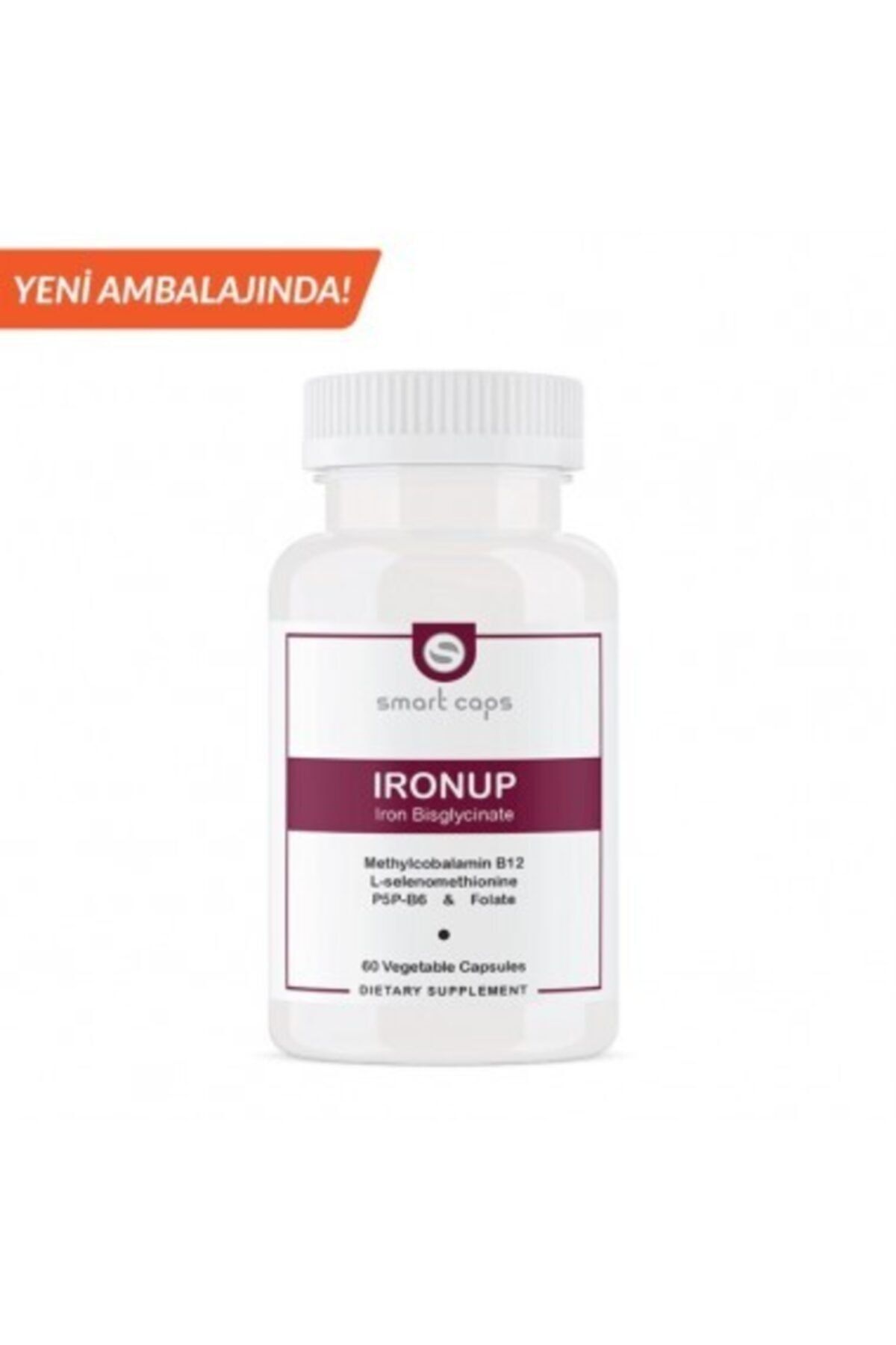 Smartcaps Ironup 60 Bitkisel Tablet Demir Bisglisinat
